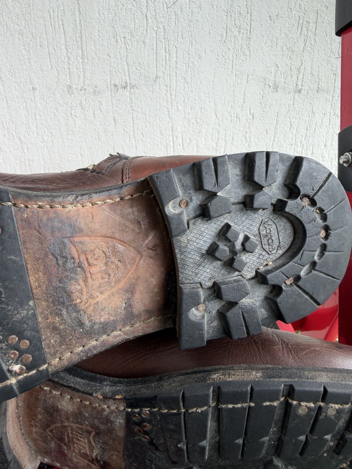 Hollywood Trading Company studded engineer Boots Size US 11.5 / EU 44-45 - 20 Thumbnail