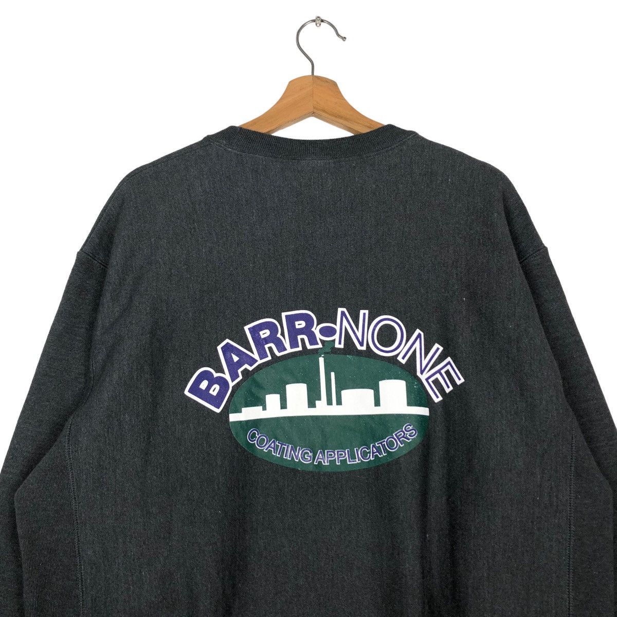 Champion Vintage Reverse Wave Champion Sweatshirt Barr None Big Logo Size US L / EU 52-54 / 3 - 9 Thumbnail
