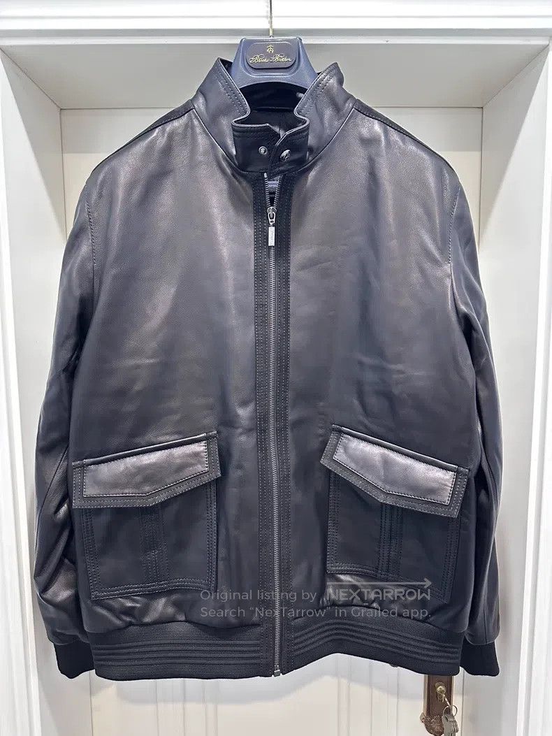 Brioni Brioni Leather jacket Size US L / EU 52-54 / 3 - 1 Thumbnail