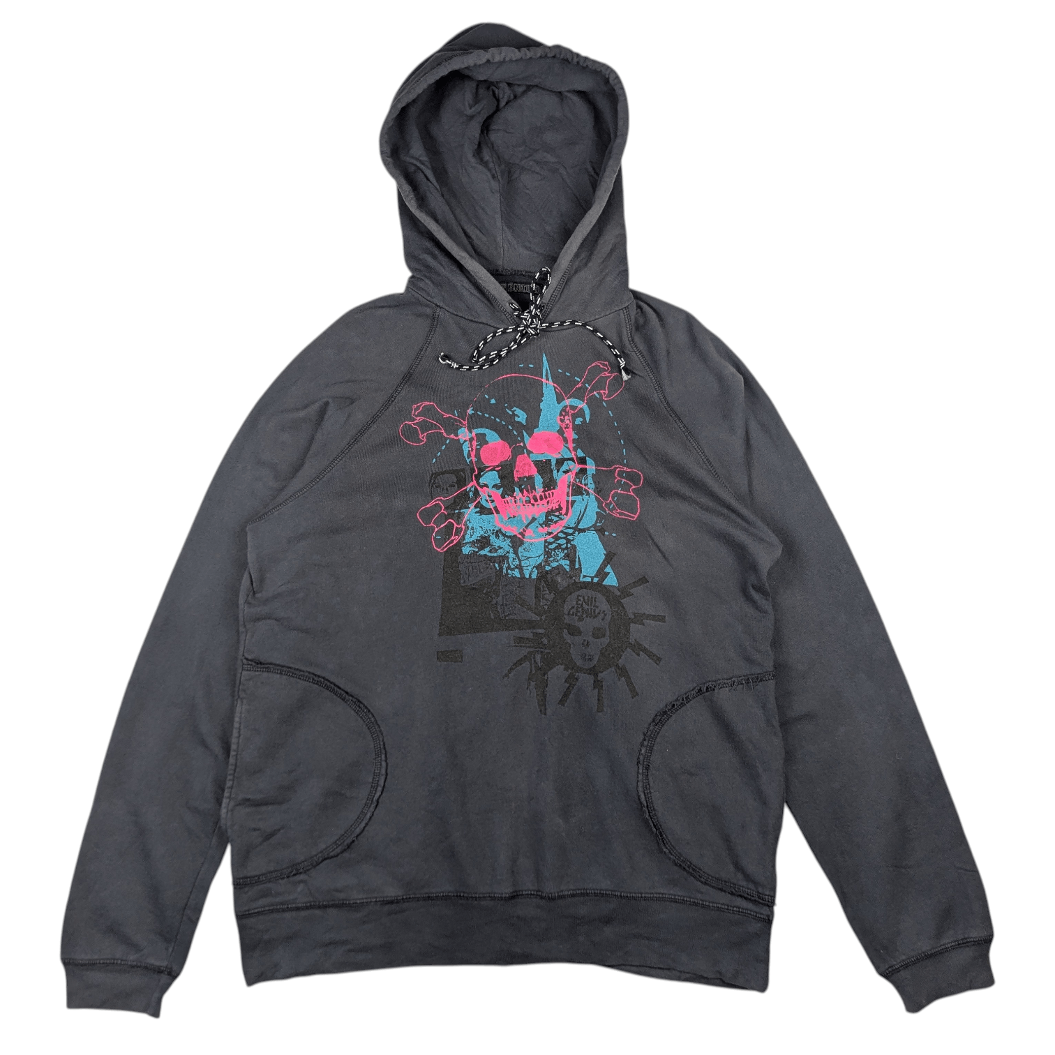 Japanese Brand Rare Hard To Find EVIL GENIUS Skull Skeleton Hoodie Size US M / EU 48-50 / 2 - 3 Thumbnail
