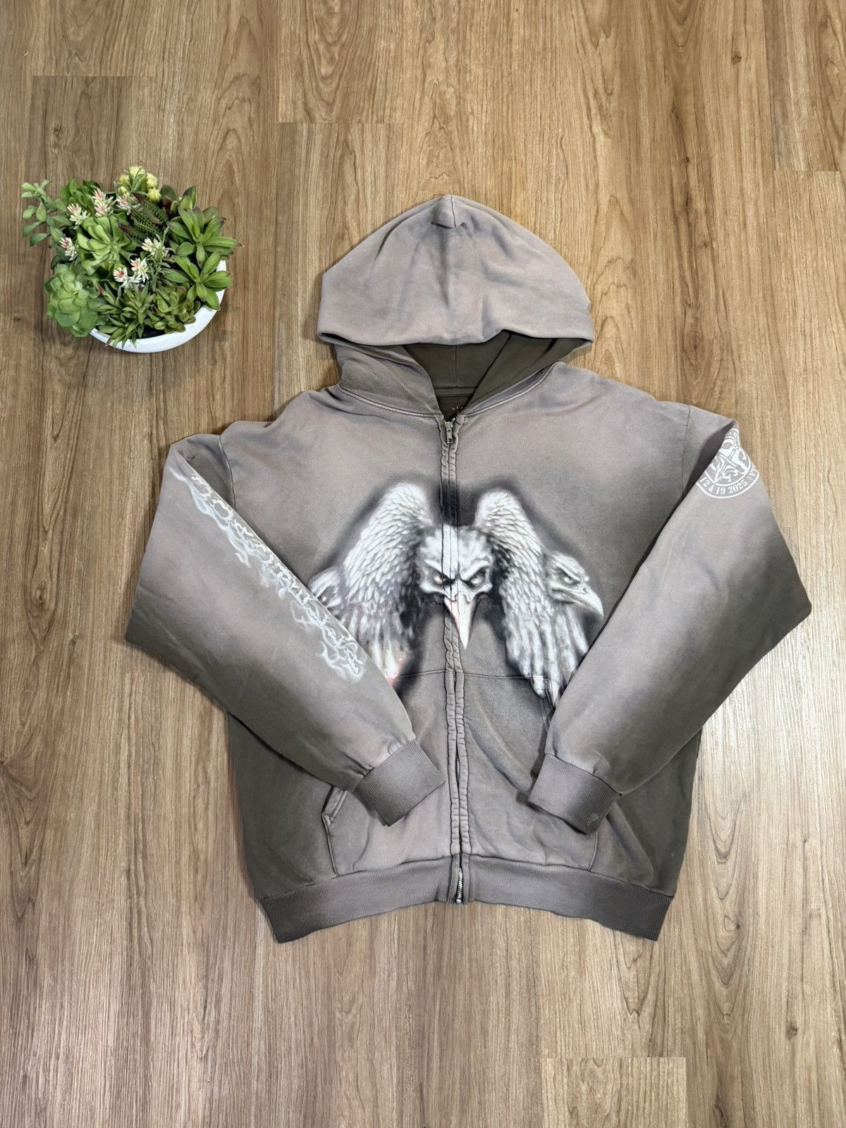Travis Scott TRAVIS SCOTT Gods Country Zip Hoodie [XL] (Cactus
