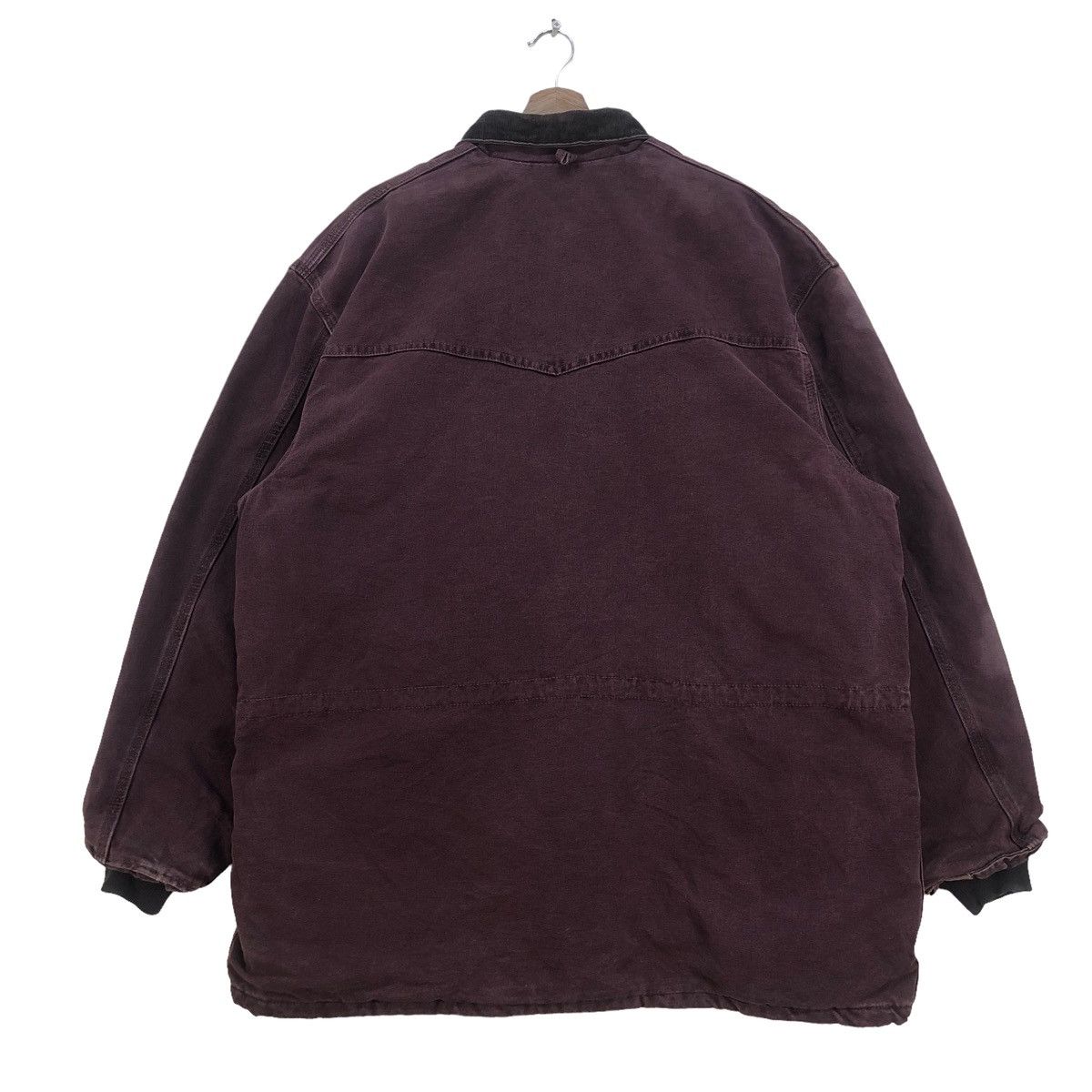 Carhartt 🔥Vintage Carhartt Dark Plum Oversized Jacket Size US XL / EU 56 / 4 - 3 Thumbnail