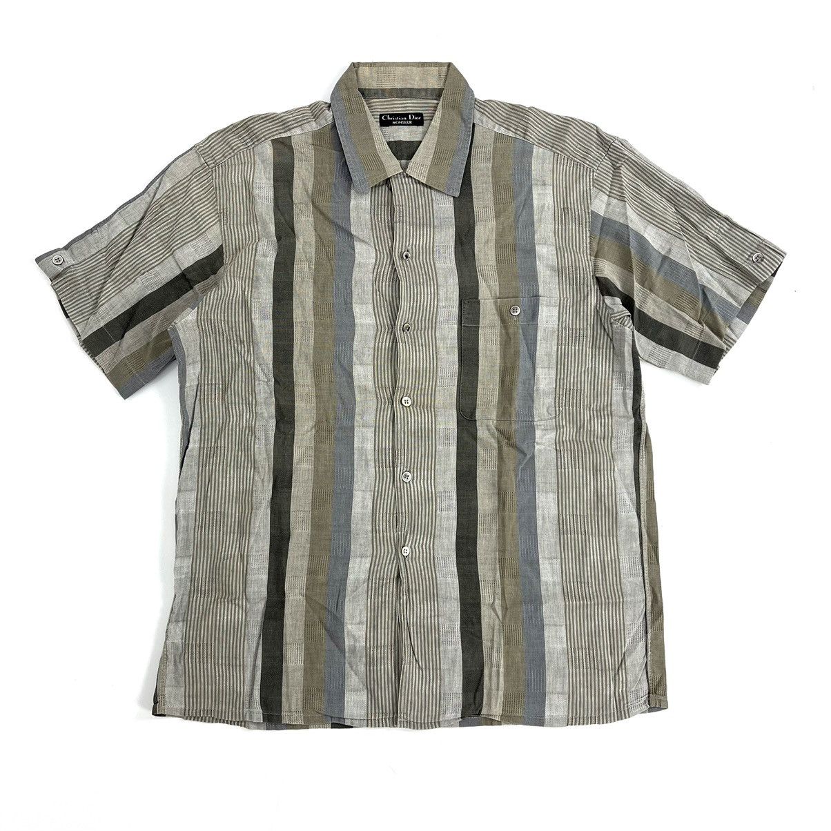 Christian Dior Monsieur × Vintage Vintage Christian Dior Mensiur Stripe Classic Shirt Size US M / EU 48-50 / 2 - 1 Thumbnail
