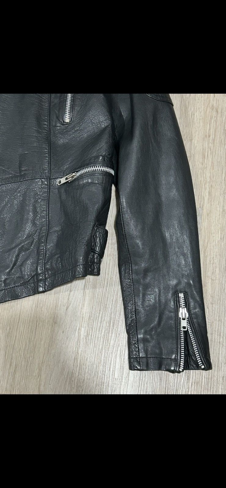 Topman Topman Leather Black Jacket Size US M / EU 48-50 / 2 - 7 Thumbnail