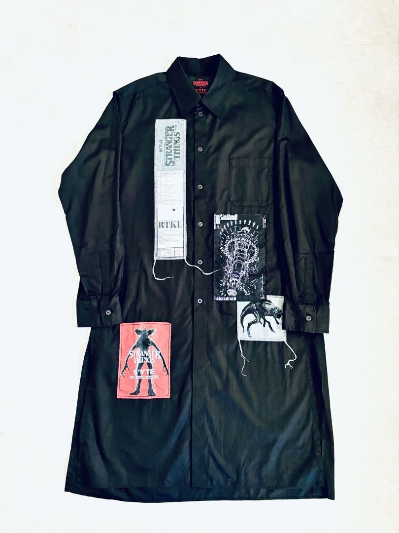 Yohji Yamamoto S'YTE STRANGER THINGS Omnibus Printed Patch Long Shirt Size US L / EU 52-54 / 3 - 2 Thumbnail