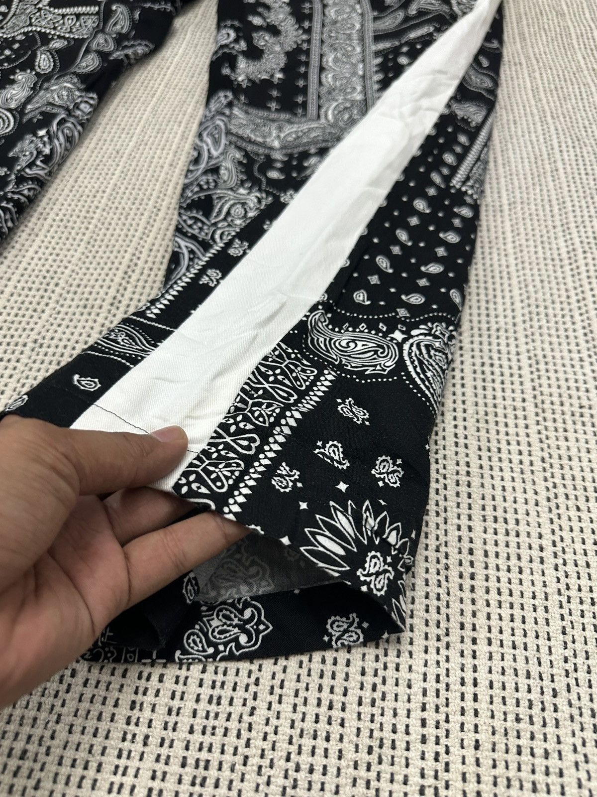 Japanese Brand × monkey time 🔥🔥🔥Monkey Time Paisleys Pants / Trousers Size US 35 - 6 Thumbnail