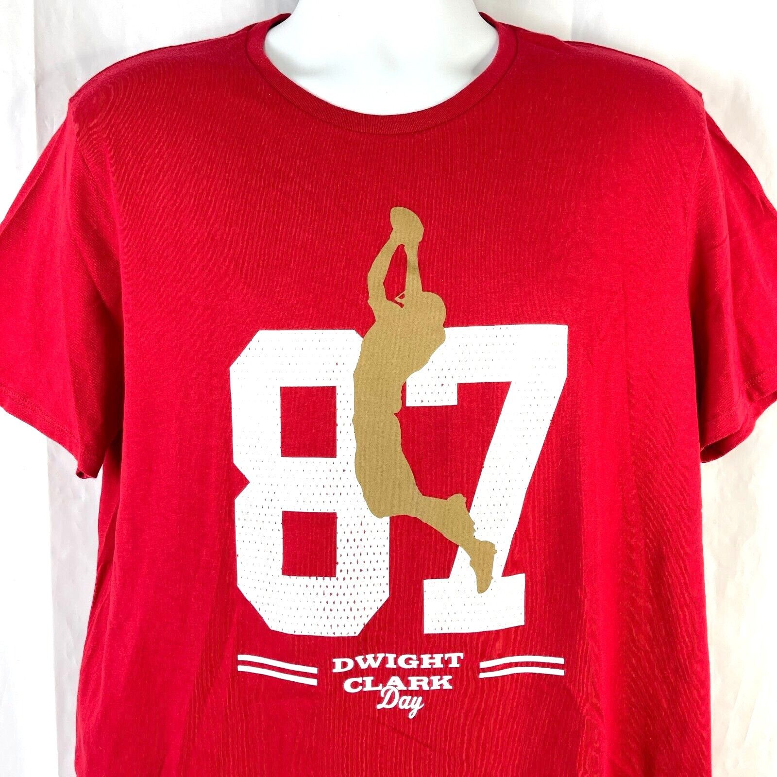 Levi’s Dwight Clark Day #87 San Francisco 49ers Red XLG T-shirt