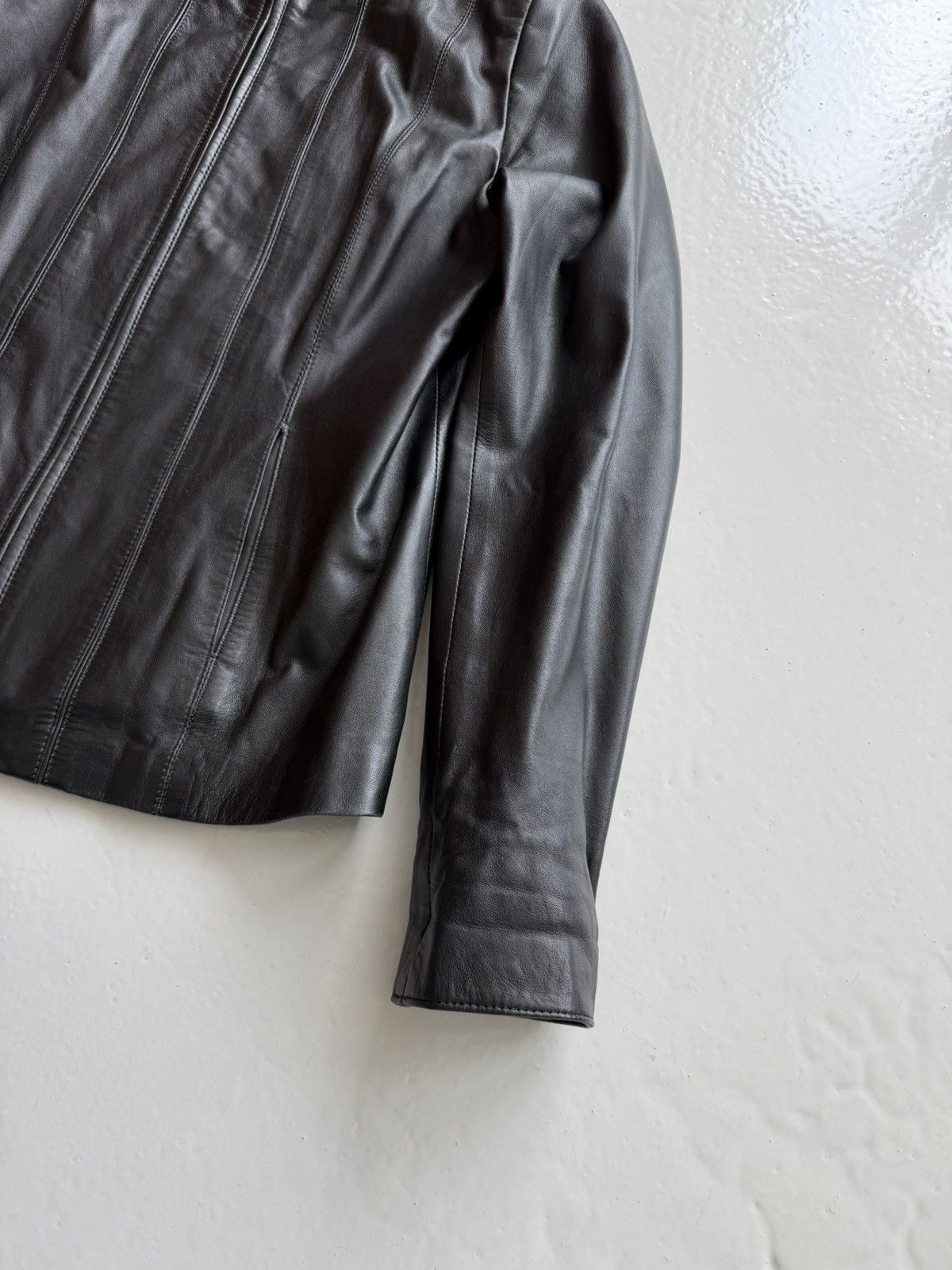 Vintage Archive y2k leather biker jacket Size M / US 6-8 / IT 42-44 - 5 Thumbnail
