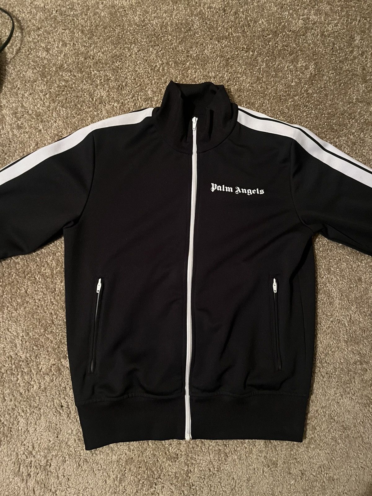 Palm Angels Classic Track Jacket Black/White