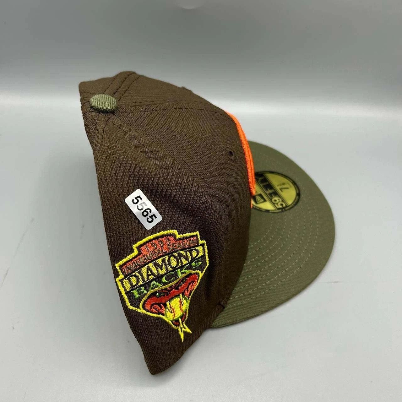 New Era Arizona Diamondbacks Hat Men 7 3/8 Brown MLB Fitted Cap New Size ONE SIZE - 9 Thumbnail