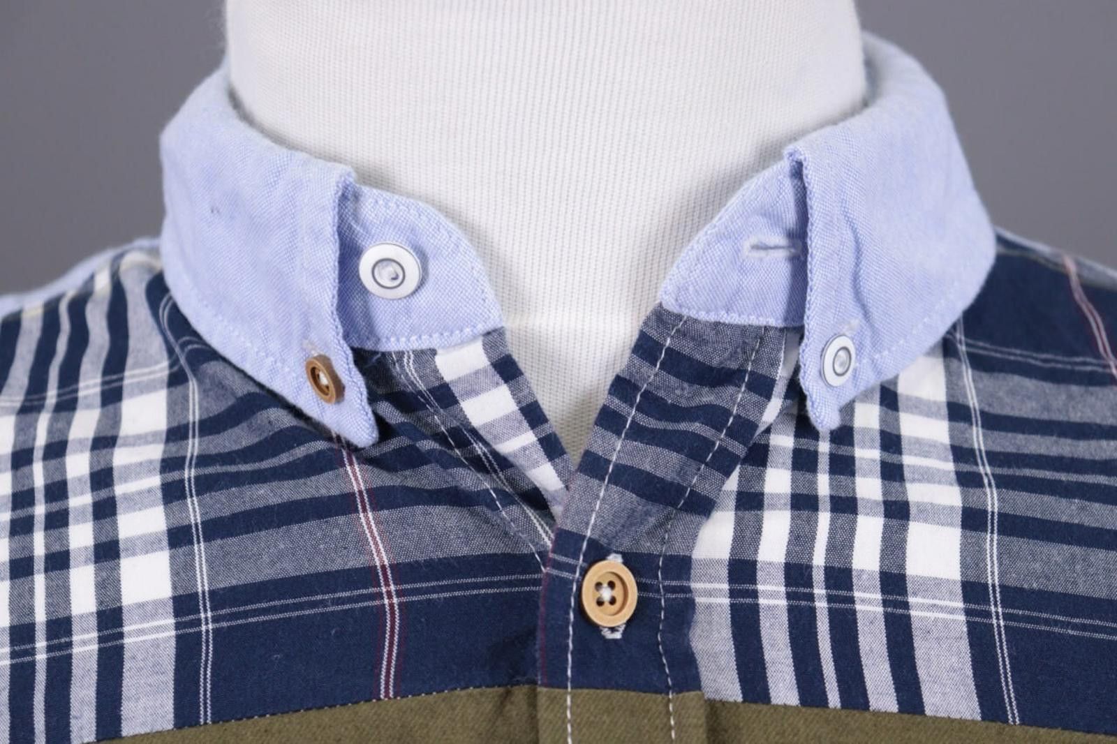 Desigual Desigual Check Designer Blue Button Down Shirt Size L Size US L / EU 52-54 / 3 - 4 Thumbnail