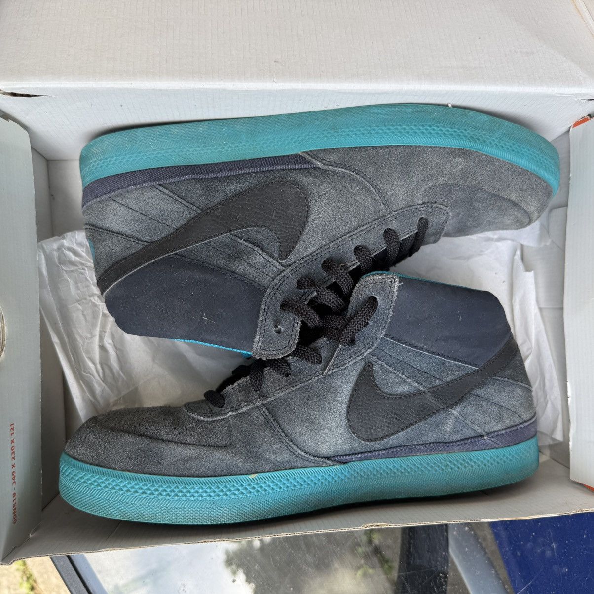 Nike Nike SB 6.0 Mavrk Mid 2 Men's Sk8 Obsidian/Black/Glass Blue Size US 11.5 / EU 44-45 - 8 Thumbnail