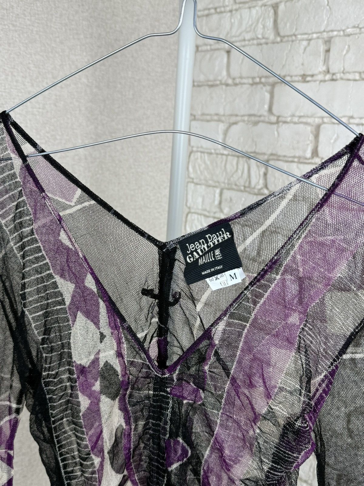 Jean Paul Gaultier Jean Paul Gaultier Extra Long Sleeve Mesh Multicolour Shirt Size M / US 6-8 / IT 42-44 - 8 Thumbnail