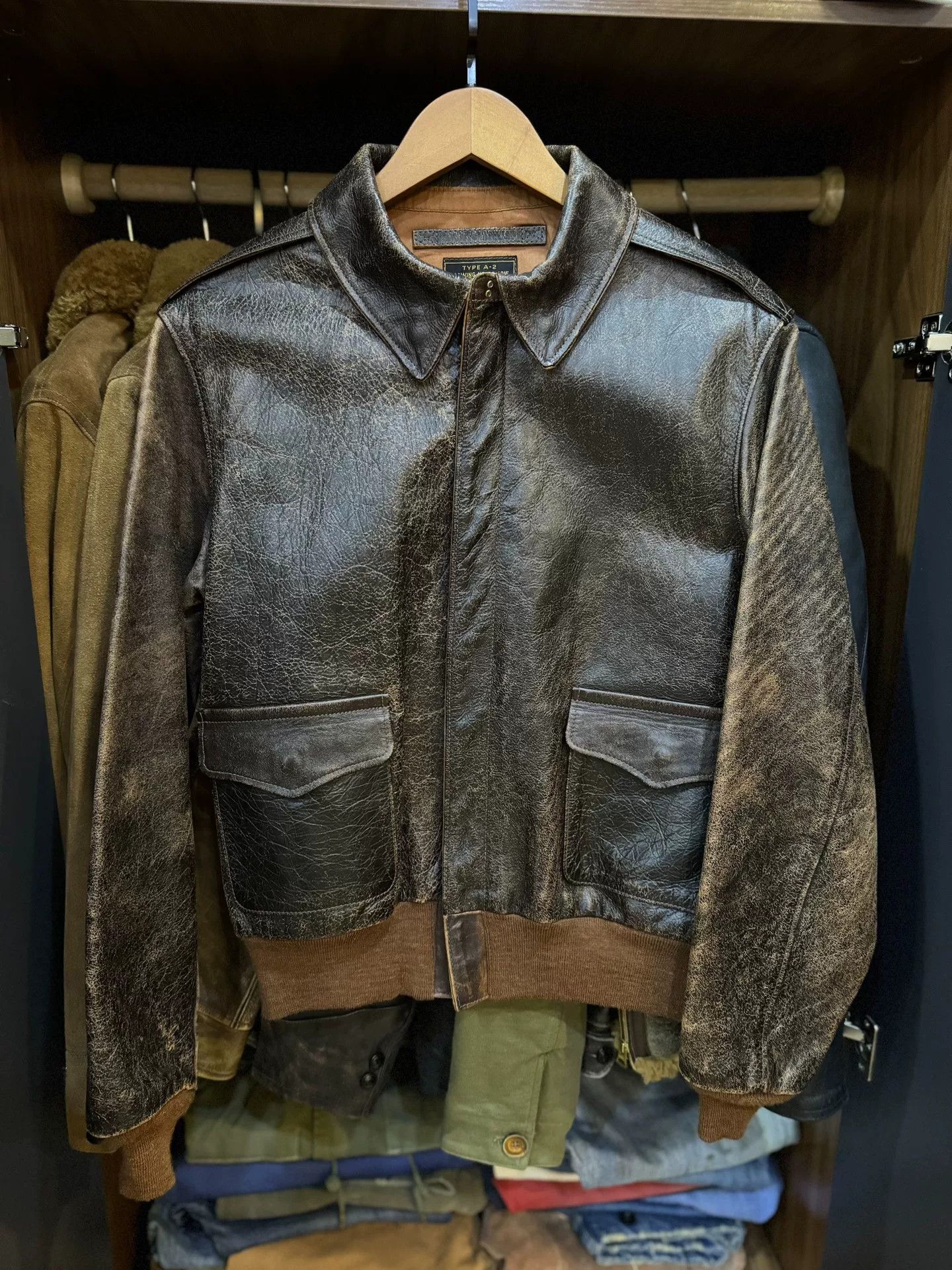 RRL Ralph Lauren real mccoy rrl vintage leather jacket Size US M / EU 48-50 / 2 - 1 Thumbnail