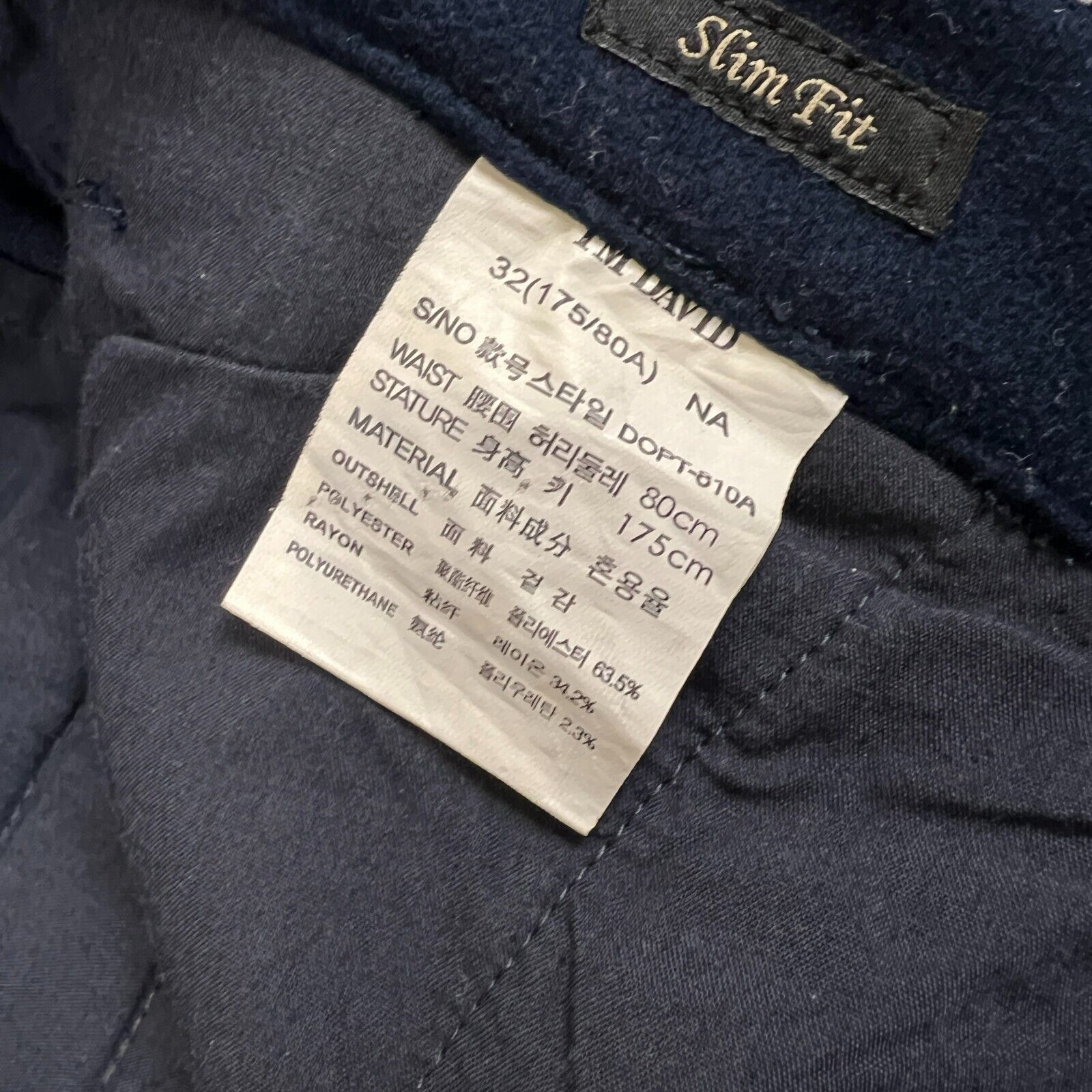 Japanese Brand × Vintage VTG I'm David Pants 32x30 Slim Fit Pleated Casual Trousers Size US 32 / EU 48 - 9 Thumbnail