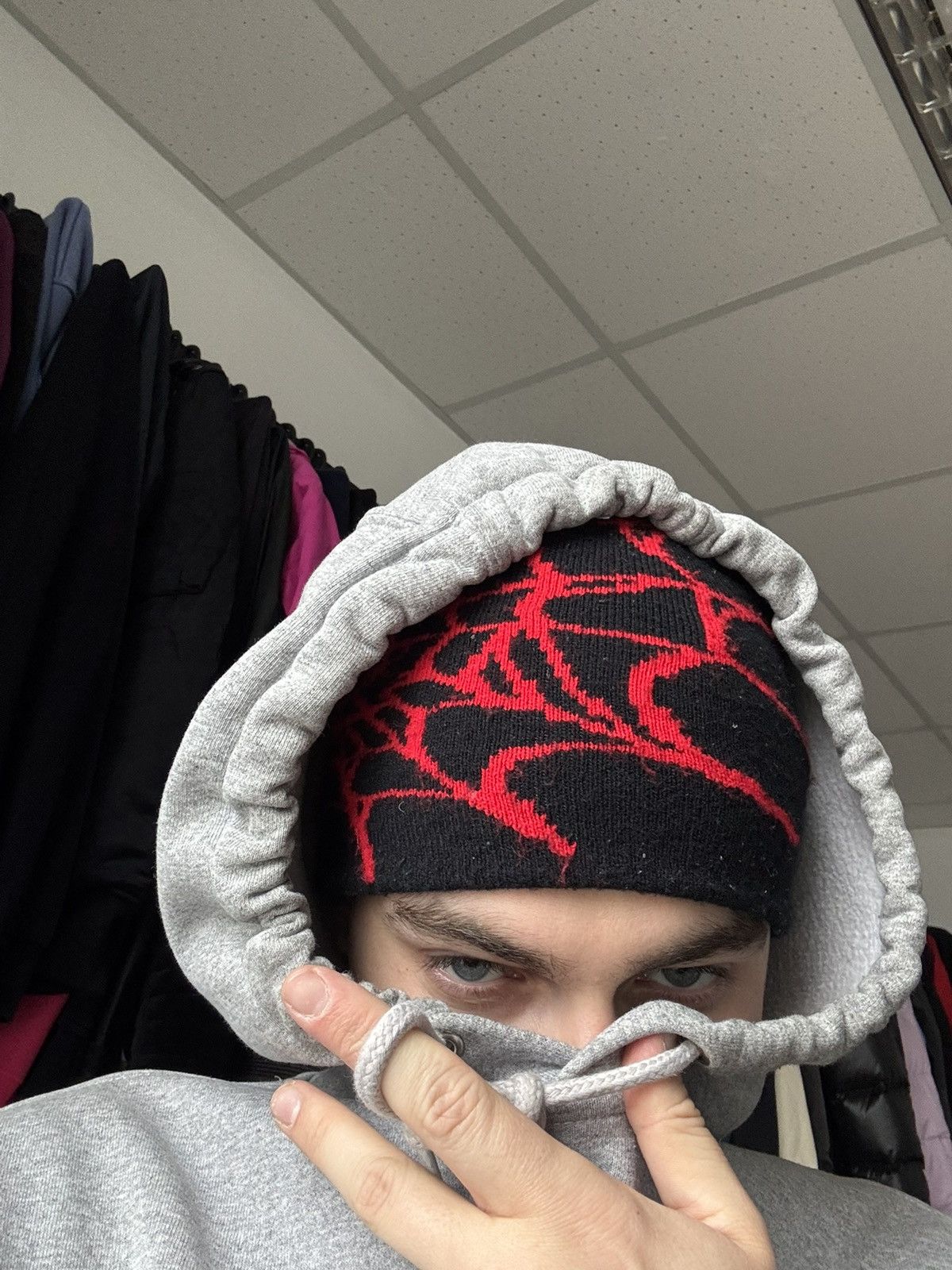 Supreme × Vintage Spider Web Y2K Vintage Beanie Hat Spider-Man style Size ONE SIZE - 2 Thumbnail