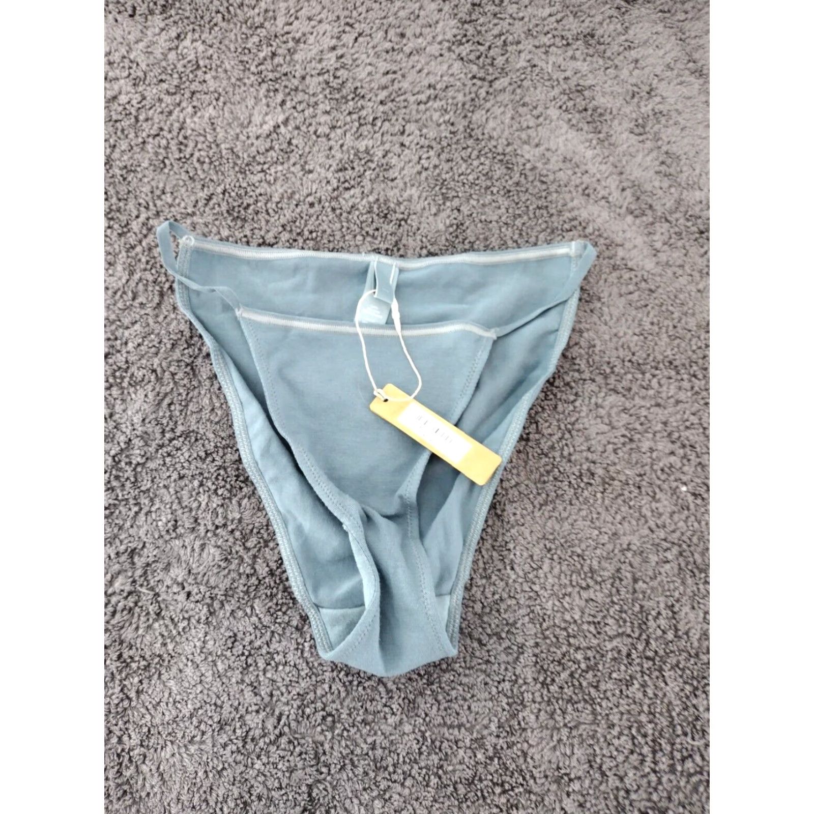 SKIMS SKIMS Panties Underwear Women's XS Kyanite Cotton Pointelle Thong Colorful Solid Panties XS Women Color Kyanite White? Size 26" / US 2 / IT 38 - 2 Thumbnail