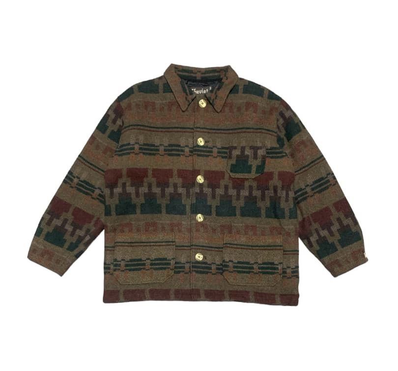 Vintage 90s Navajo Wool Chore Jacket By Cheviot