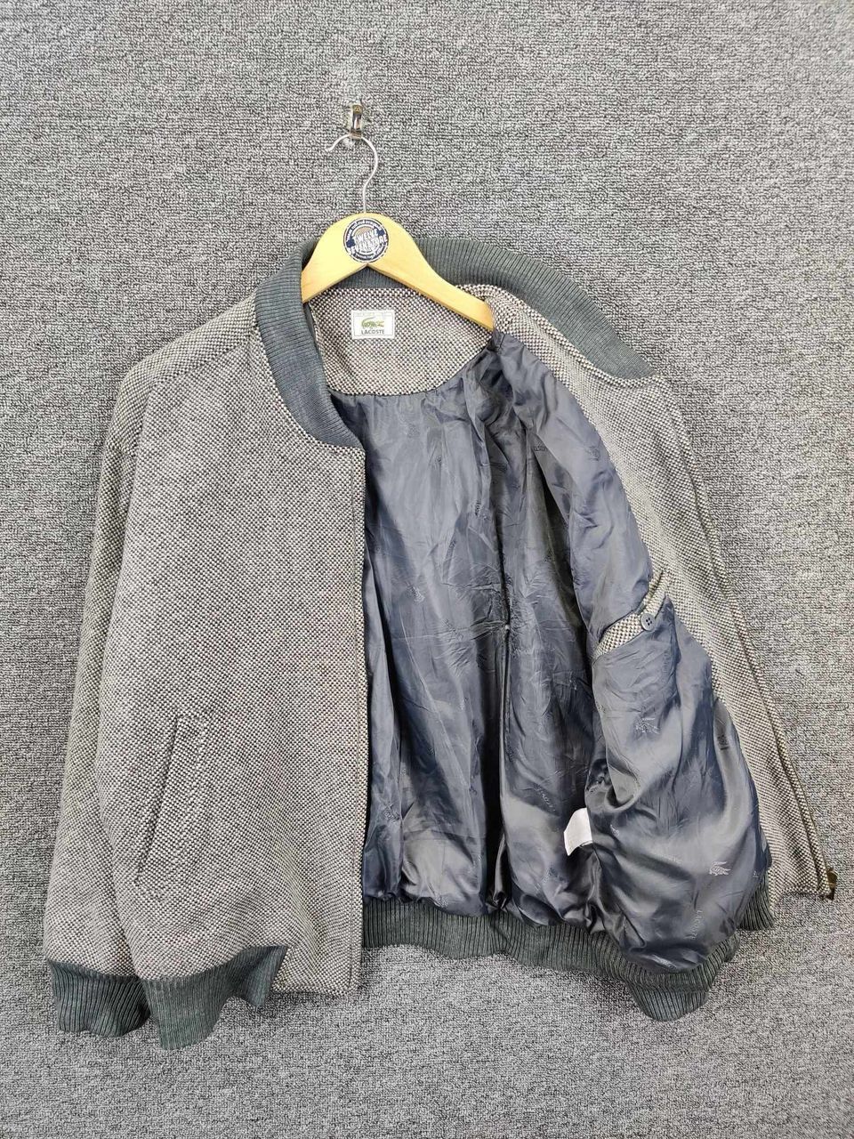 Lacoste Vintage Lacoste Crocodile Bomber Jacket Size US M / EU 48-50 / 2 - 7 Thumbnail