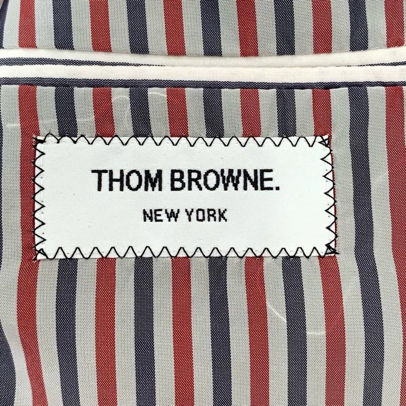 Thom Browne Thom Browne Size1 Black and white twill tassel-edged wool Size 38R - 6 Thumbnail