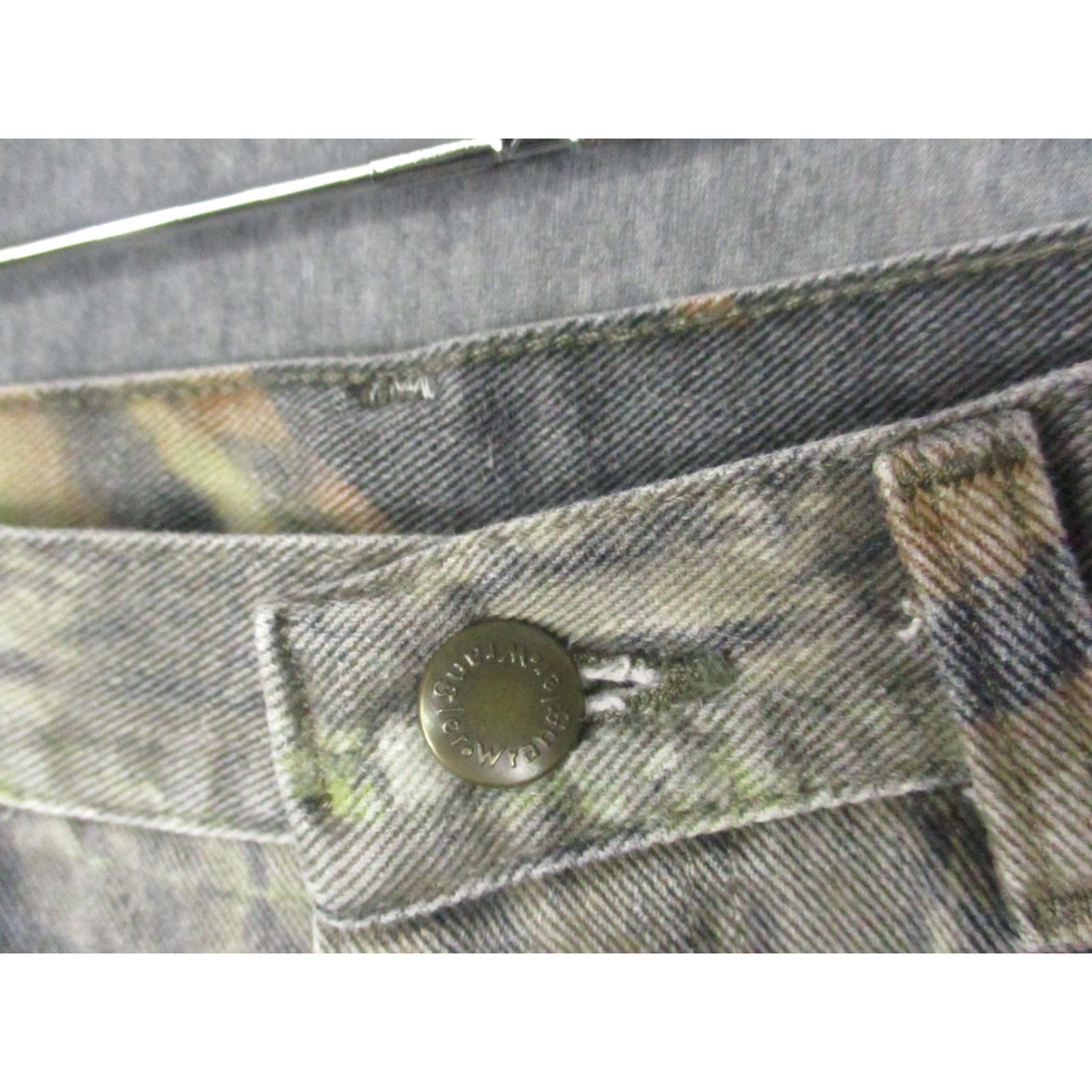 Wrangler VINTAGE Wrangler Jeans Mens 34x30 Camouflage Camo Hunting Double Knee Workwear Outdoor Denim Cotton Jeans Mens 34x30 Camouflage Size US 34 / EU 50 - 3 Thumbnail