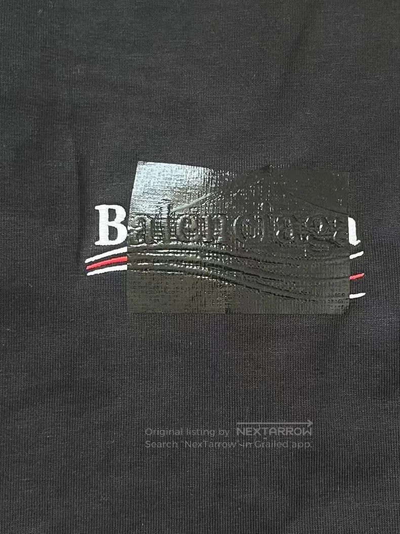 Balenciaga Balenciaga Solid Logo Print Short Sleeve T-shirt. Size US L / EU 52-54 / 3 - 3 Thumbnail
