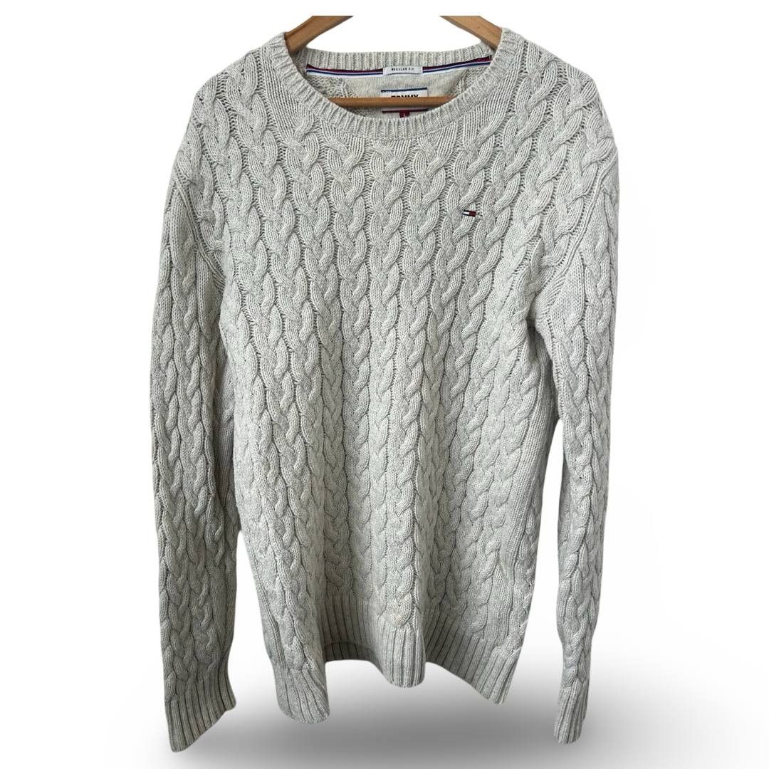 Tommy Hilfiger Tommy Hilfiger Cable knit sweater #849 Size US L / EU 52-54 / 3 - 1 Thumbnail