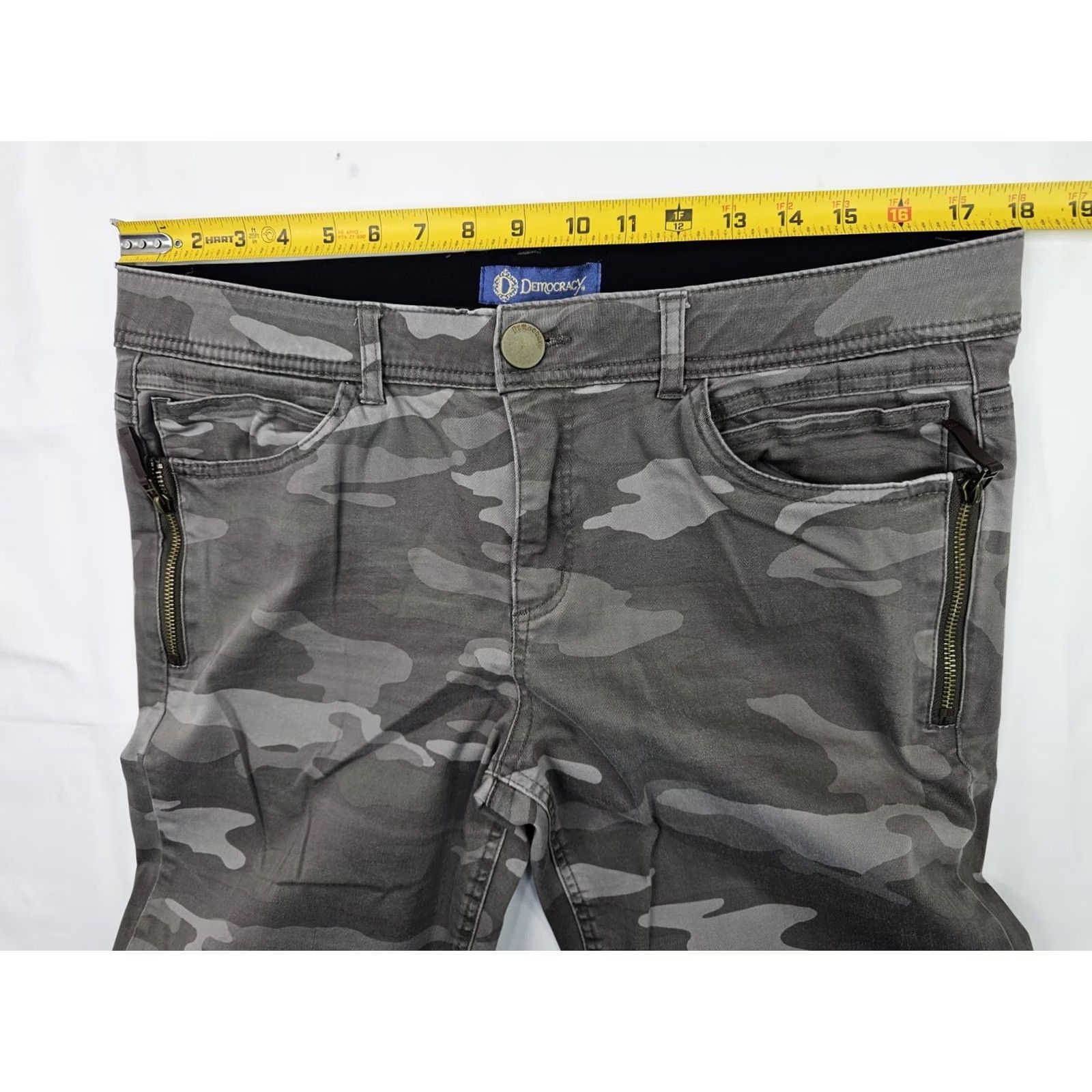 Vintage VINTAGE Democracy Ab Technology Ankle Skinny Jeans Women 14 Gray Camouflage Denim Pant Jeans Size 36" / US 14 / IT 50 - 5 Thumbnail