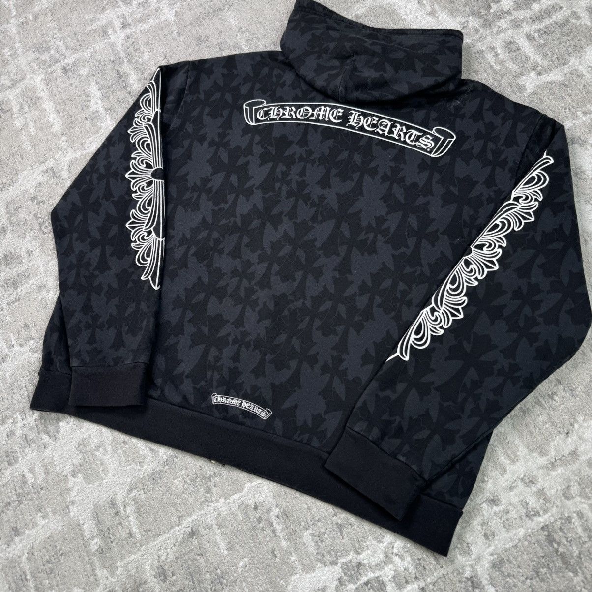 Chrome Hearts Cemetery monogram scroll zip up hoodie Size US L / EU 52-54 / 3 - 10 Thumbnail
