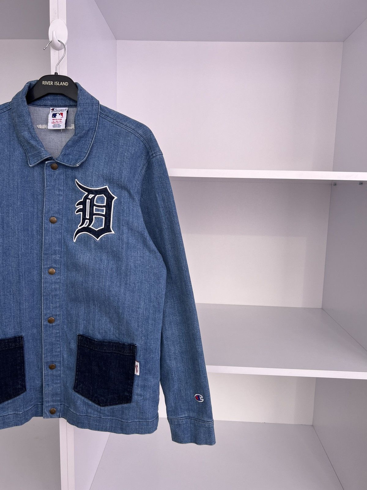 Champion × MLB × Vintage Vintage Champion Detroit Tigers MLBP jeans Button Up Shirt Size US M / EU 48-50 / 2 - 6 Thumbnail