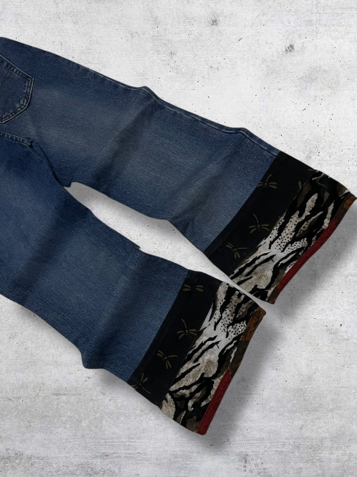 Japanese Brand VINTAGE 1990S JAPAN DESIGNER FLARED LEI OG VIBE PATCH DENIM Size US 30 / EU 46 - 8 Thumbnail