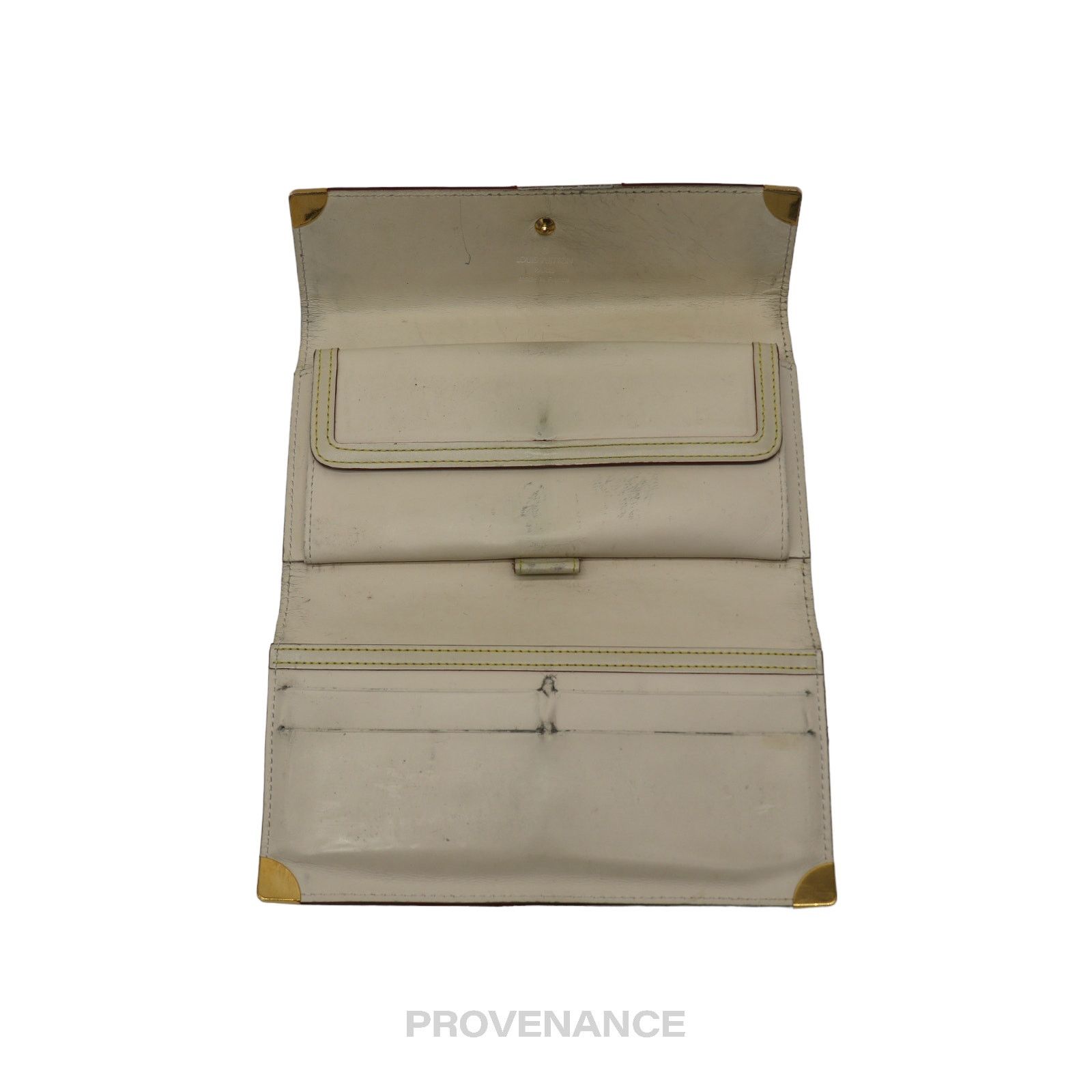 Louis Vuitton 🔴 Louis Vuitton International Wallet - White Suhali Leather Size ONE SIZE - 5 Thumbnail
