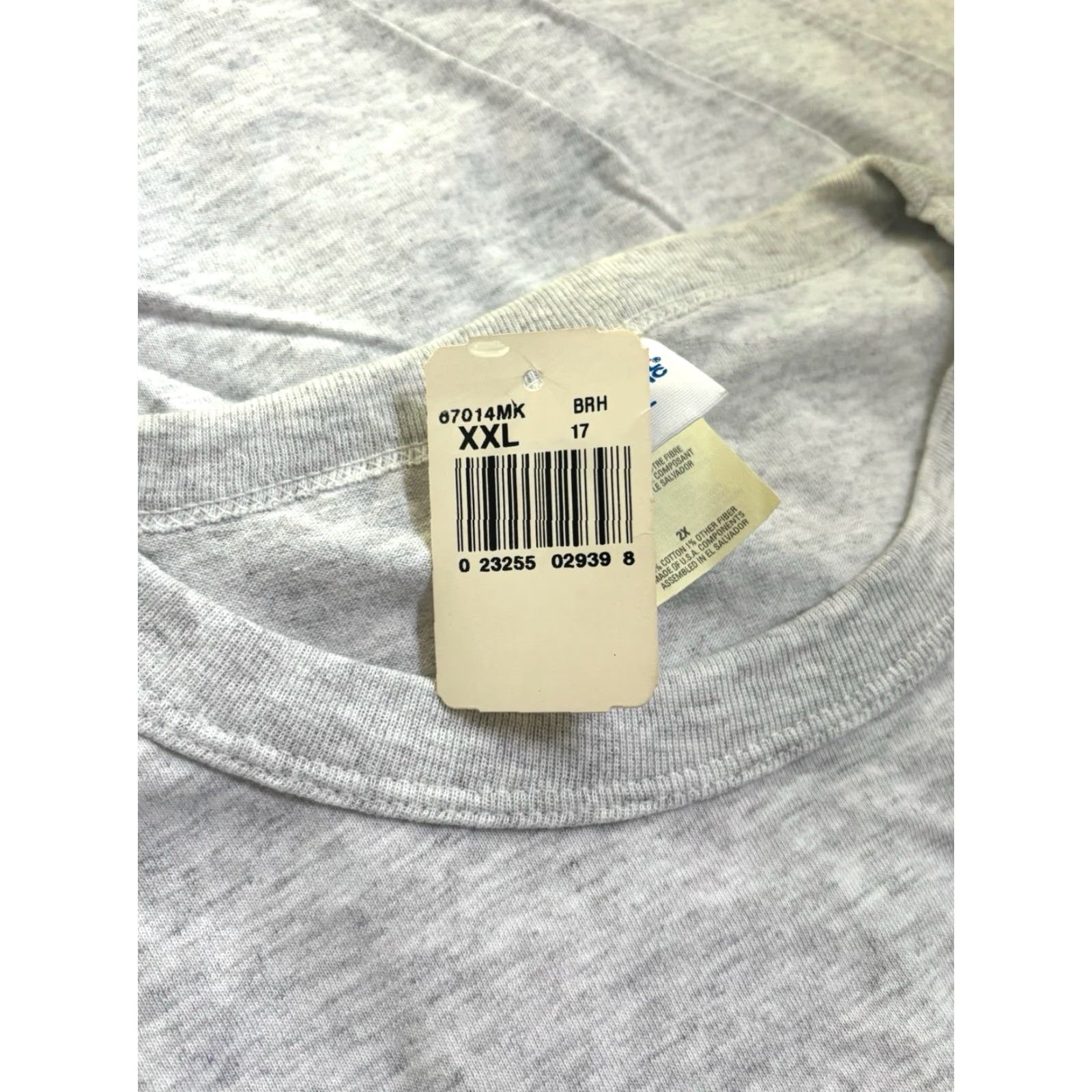 Russell Athletic VINTAGE Russell Athletic Crewneck T-Shirt Mens 2XL Gray 90s NWT Deadstock Cotton Blend Short Sleeve For the Long Run Mens Size US XXL / EU 58 / 5 - 3 Thumbnail