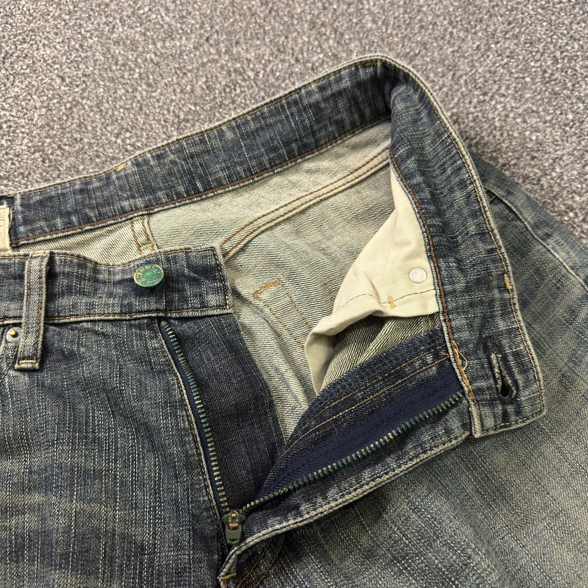 14th Addiction Vintage 90s Edwin 503 Baggy Rusty Japanese Dirty Denim Size US 30 / EU 46 - 14 Thumbnail