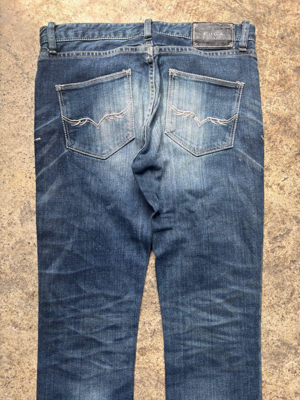 GOSTAR DE FUGA 2000s Gostar De Fuga Claw Marks Washed Jeans Size US 29 - 9 Thumbnail