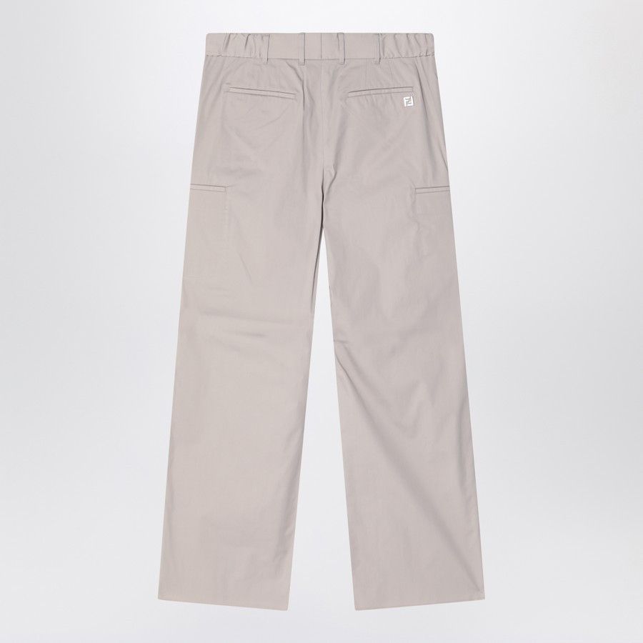 Fendi o1d2blof0226 Cotton Blend Trousers in Stone Grey Size US 30 / EU 46 - 2 Thumbnail