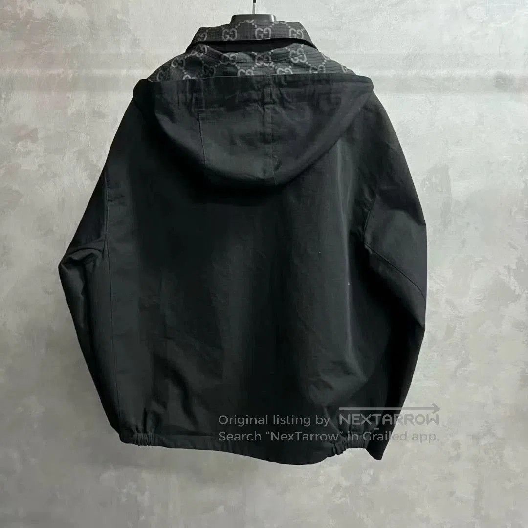 Gucci gucci black logo zip-up long sleeve jacket. Size US L / EU 52-54 / 3 - 7 Thumbnail