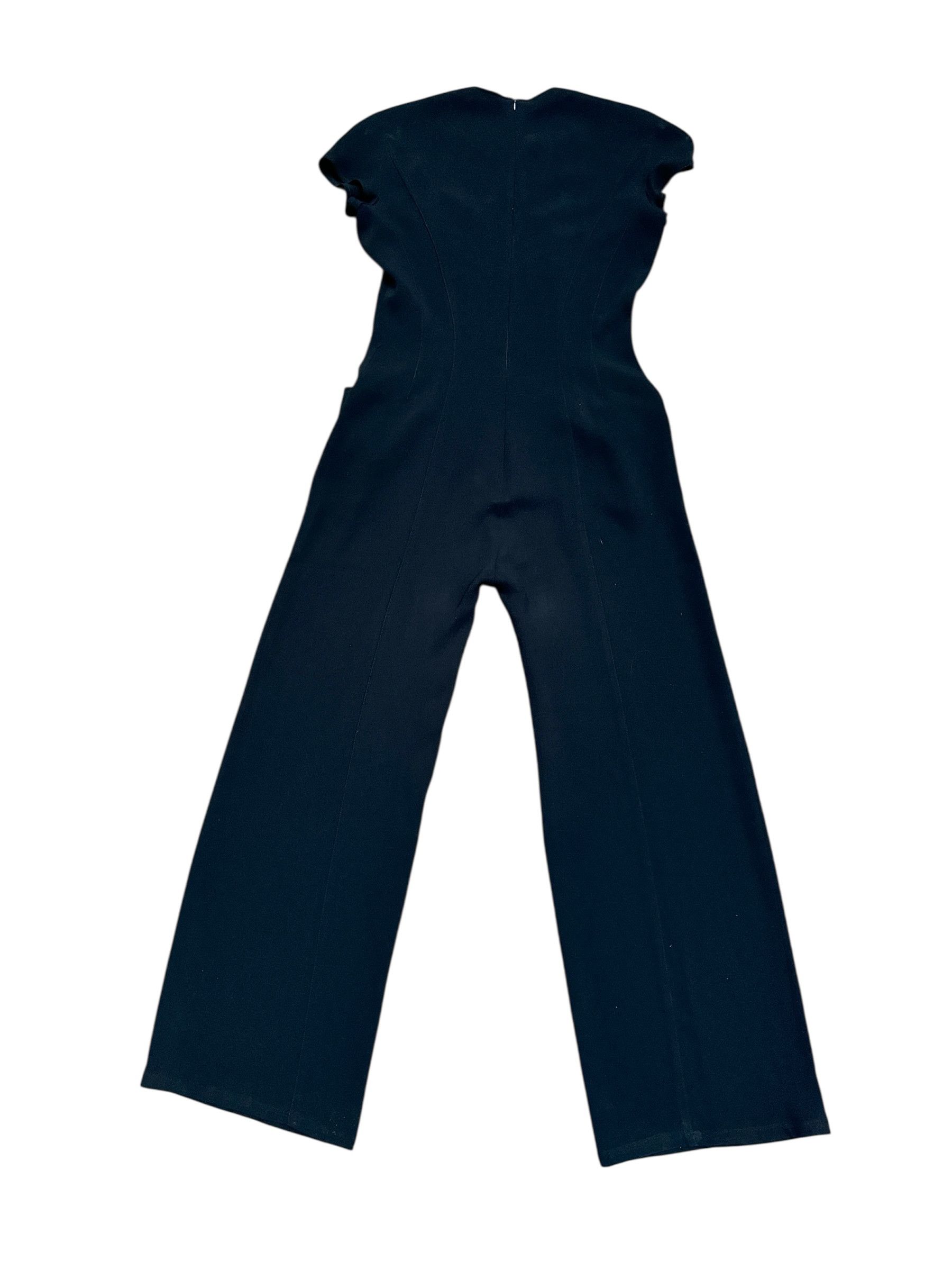 Thierry Mugler 1990s Black Wide-Leg Jumpsuit Size M / US 6-8 / IT 42-44 - 3 Thumbnail