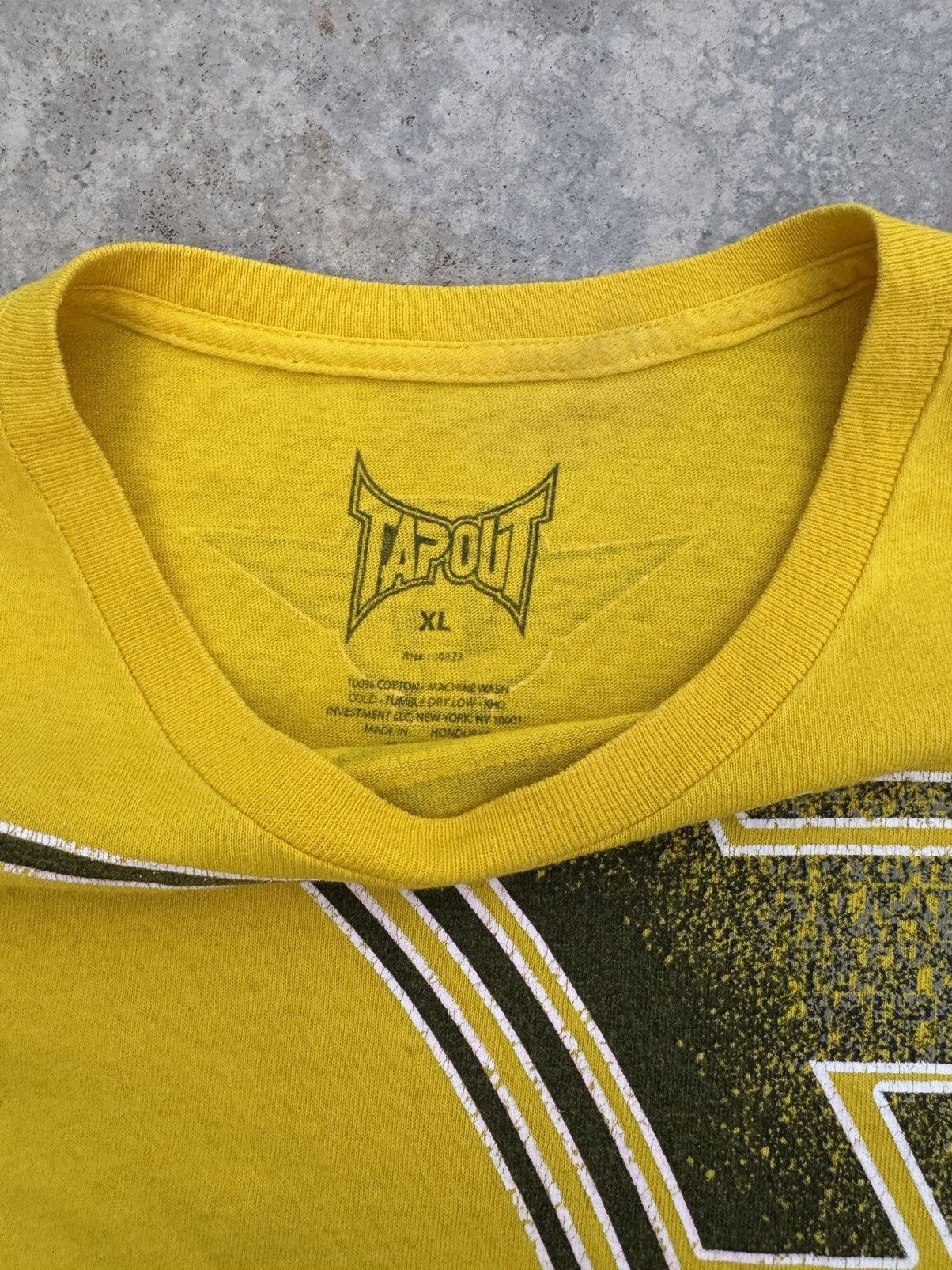 Tapout Tapout Yellow Color Y2K Tee Size US L / EU 52-54 / 3 - 3 Thumbnail