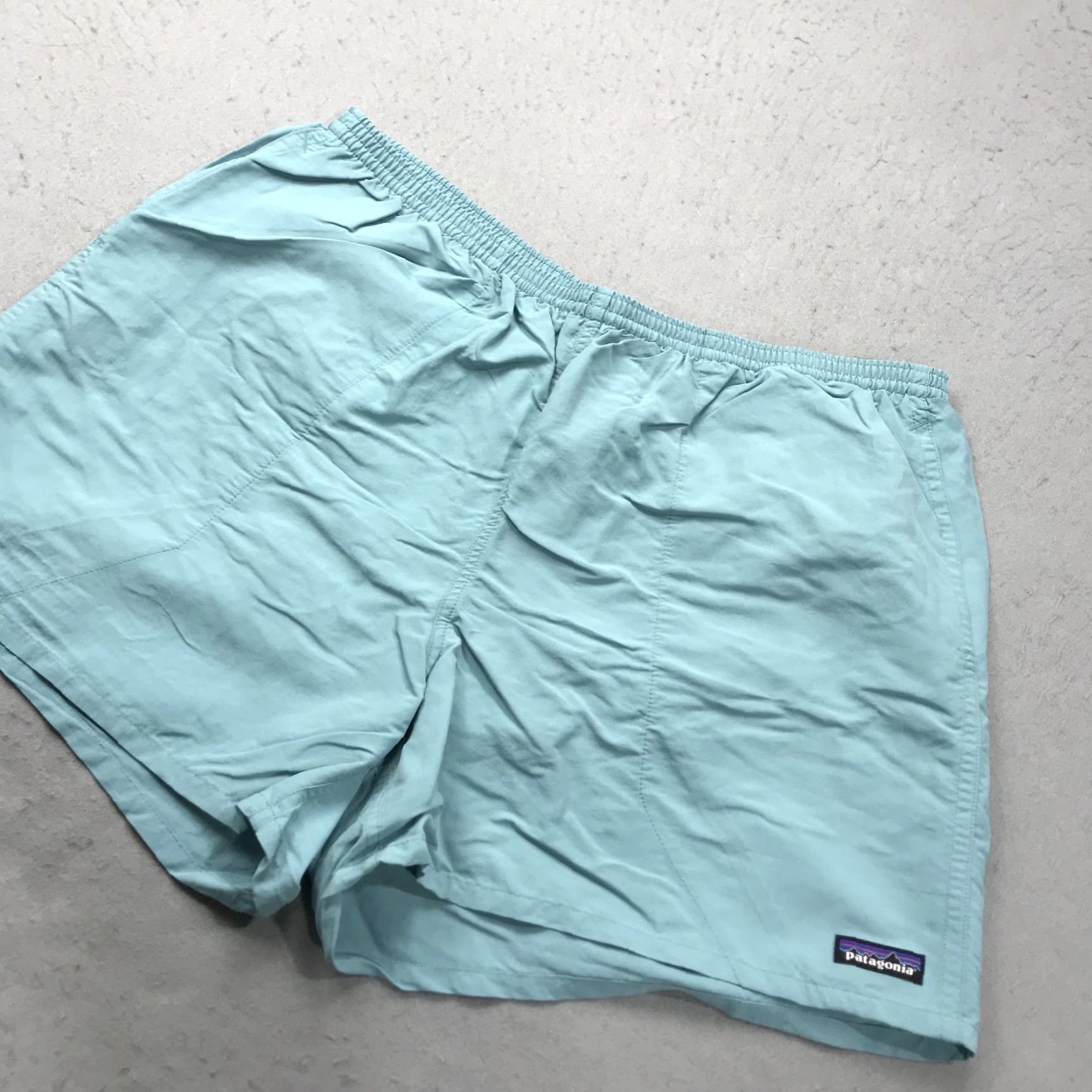 Patagonia Patagonia Shorts Mens 2XL Green Nylon Baggies Summer Drawstring Athletic Activewear Regular Inseam 5 in Mens Size US 39 - 3 Thumbnail