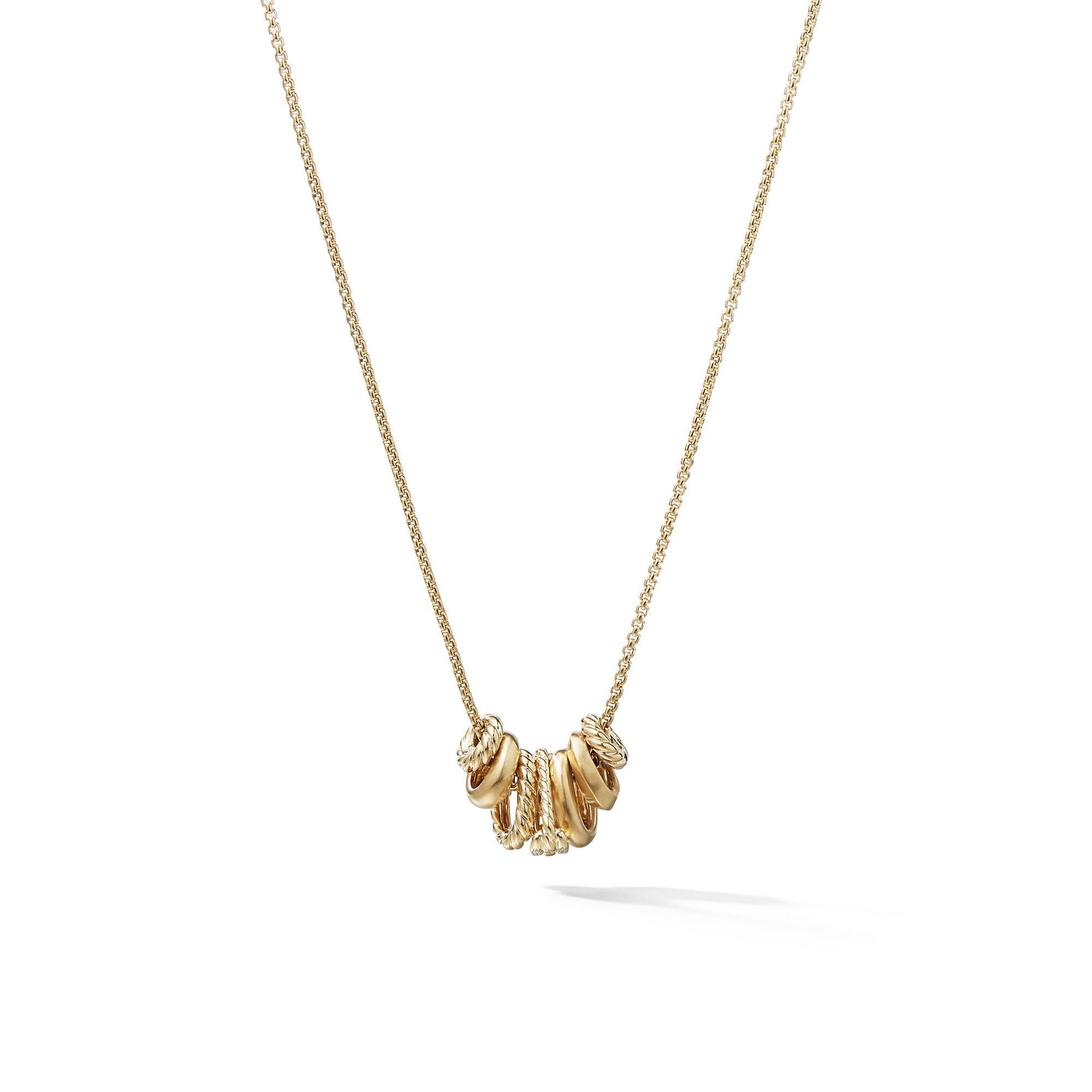 David Yurman o1w1db10426 N13070D Size:9 /Rondelle Necklace in Golden Size ONE SIZE - 1 Thumbnail