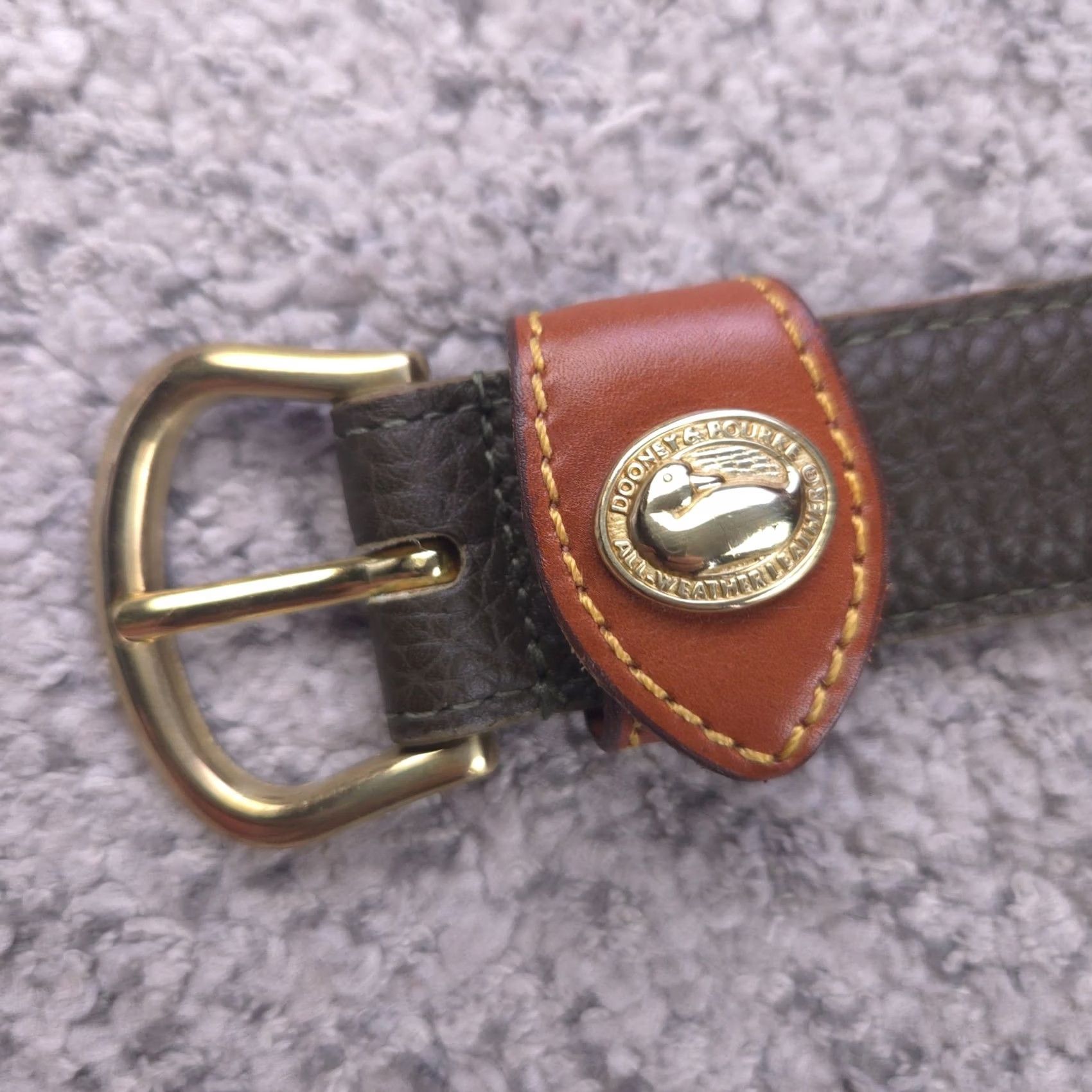 Dooney & Bourke Belt Womens Size Small 26-28 Olive Green Leather Pebbled GUC Dooney & Bourke Belt Womens Small 26-28 Olive Green Leather  main image 2