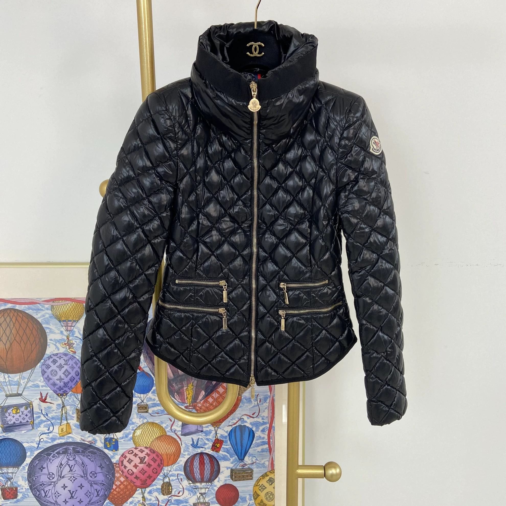 Moncler MONCLER black seam hooded down jacket 0 Size XS / US 0-2 / IT 36-38 - 1 Thumbnail
