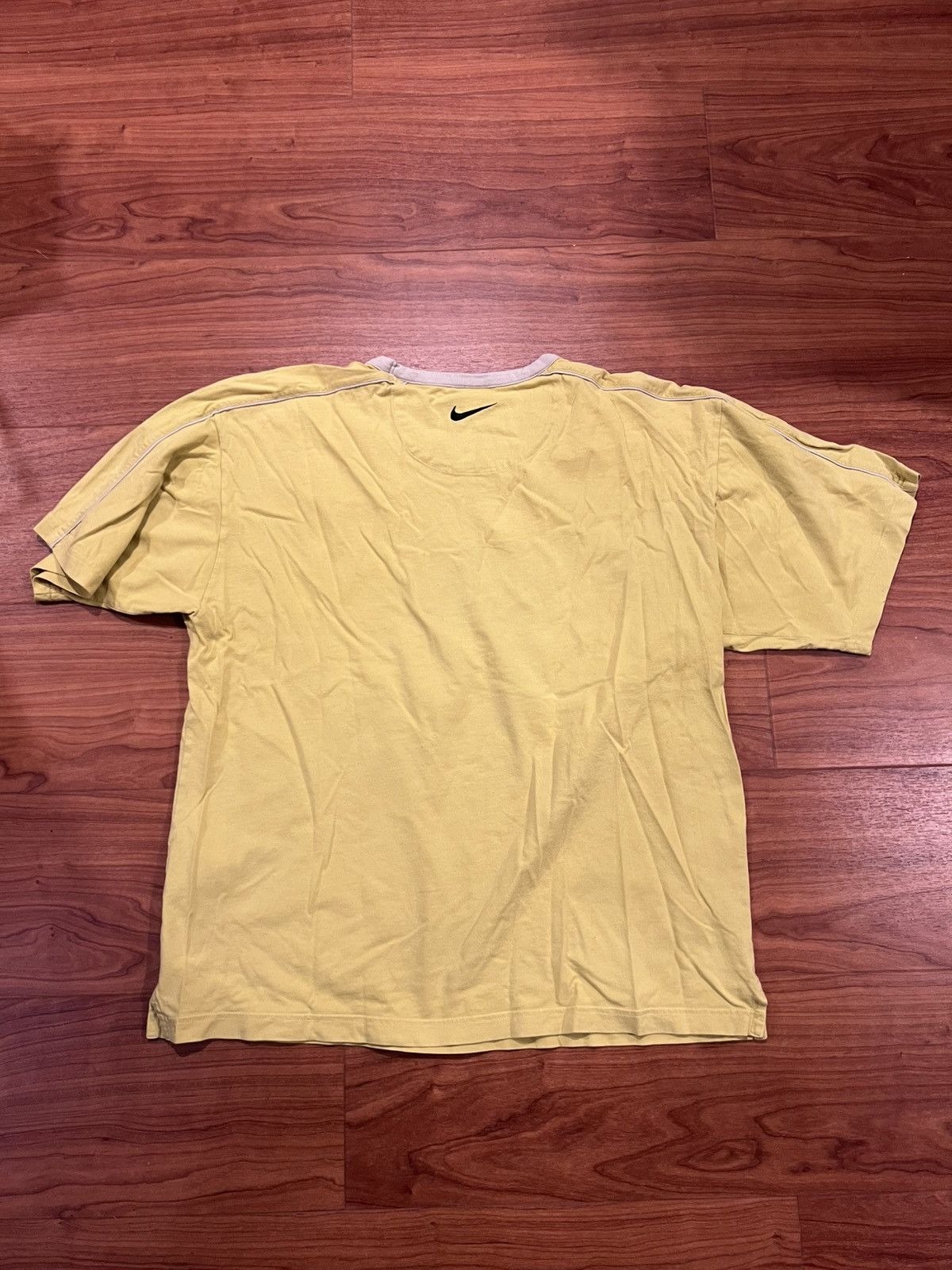 Nike × Vintage RARE Vintage Nike Air 90s Yellow T Shirt Size US XL / EU 56 / 4 - 2 Thumbnail