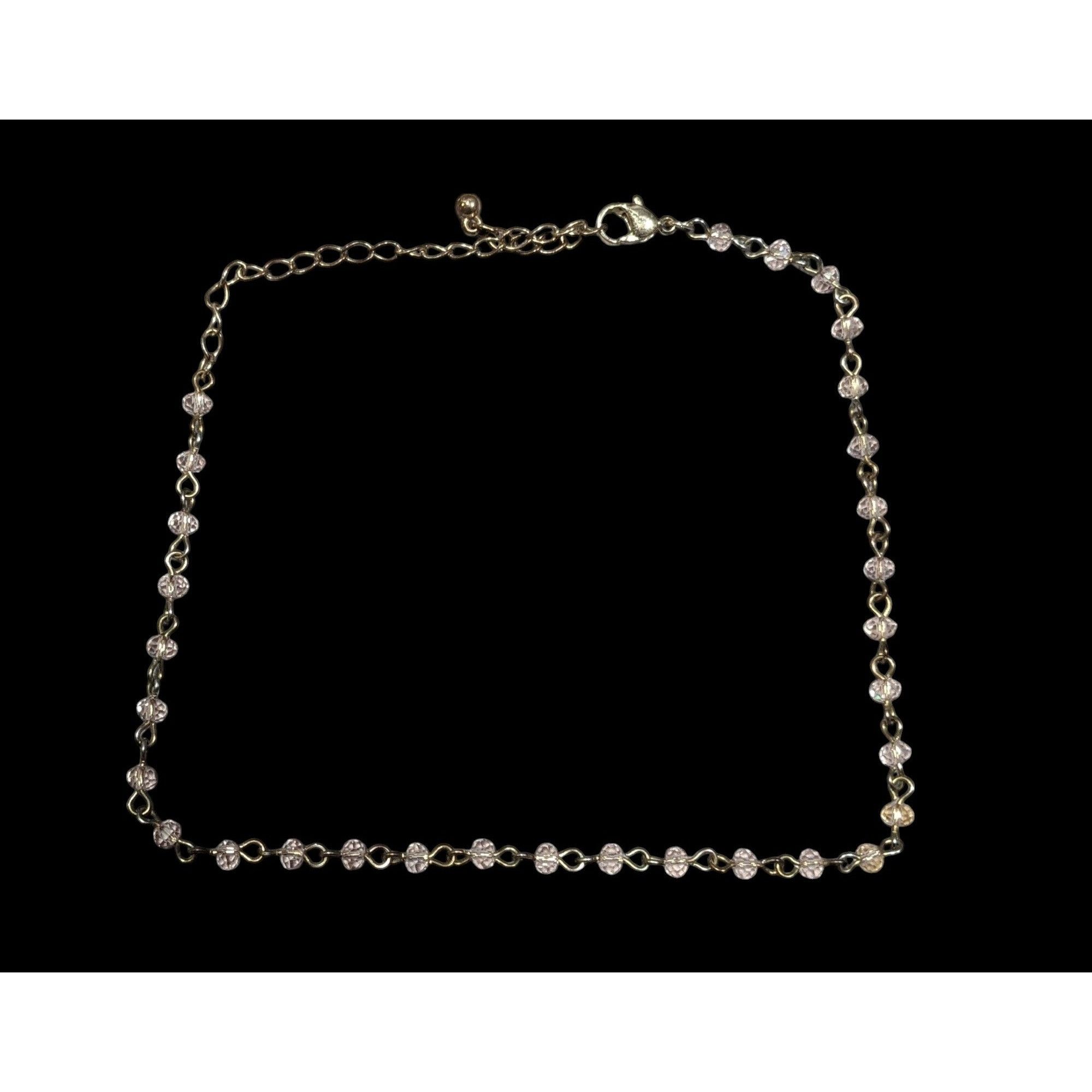 Other Minimalist Pink Glass Beaded Chain Necklace Size ONE SIZE - 2 Thumbnail