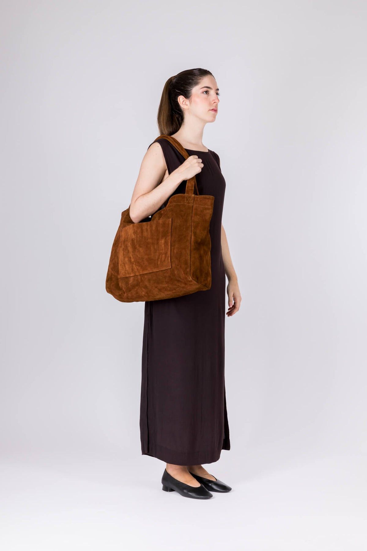 Other Linden is Enough Suede Leather Maxi Tote Size ONE SIZE - 1 Thumbnail