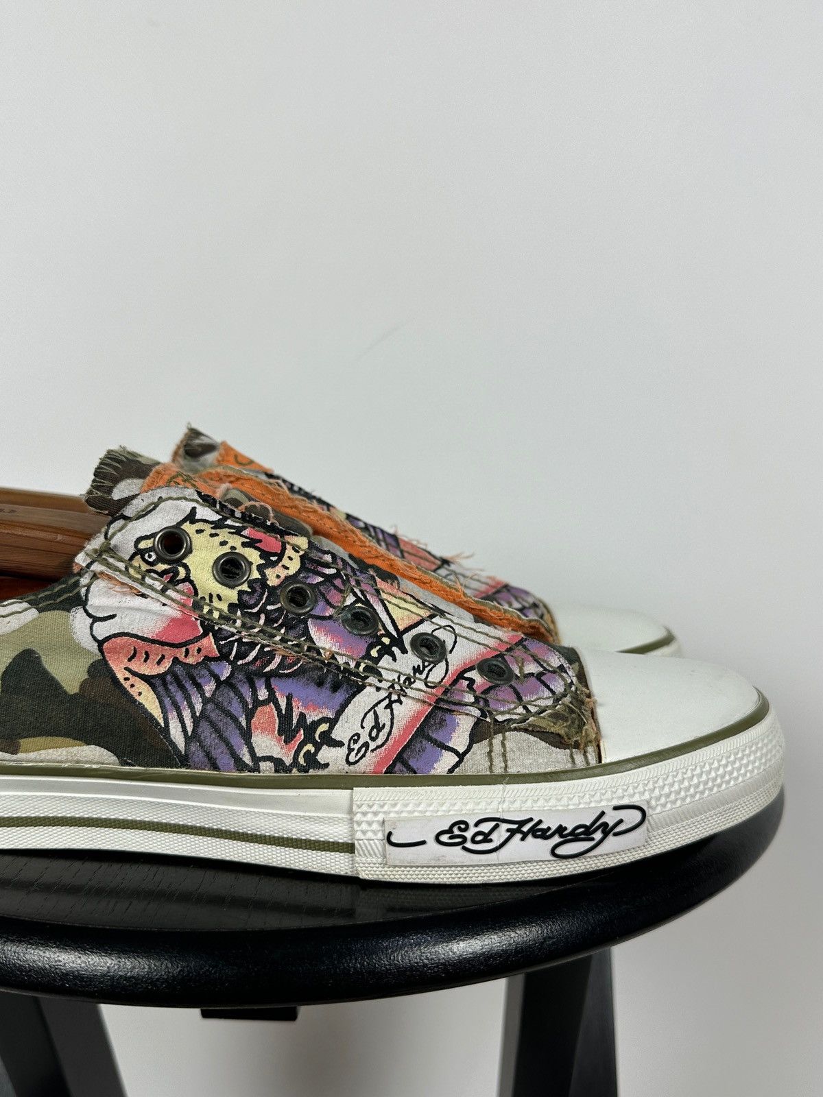 Ed Hardy Vintage Ed Hardy Y2K Camo Tattoo Graphic Slip On Sneakers Size US 11 / EU 44 - 18 Thumbnail