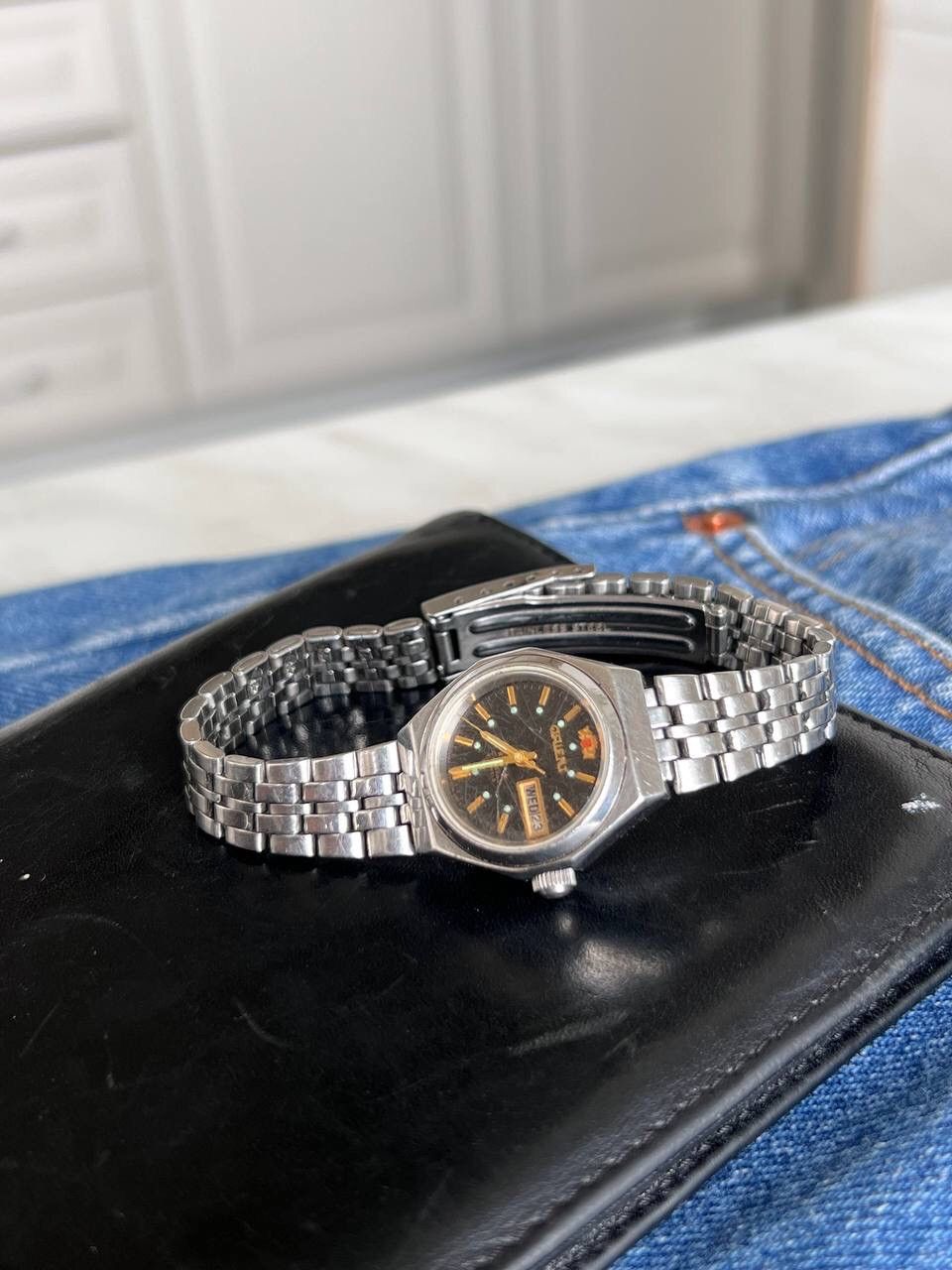 Japanese Brand × Orient × Vintage Vintage Orient Watch Automatic Japan Made 1980’s Calendar Size ONE SIZE - 14 Thumbnail