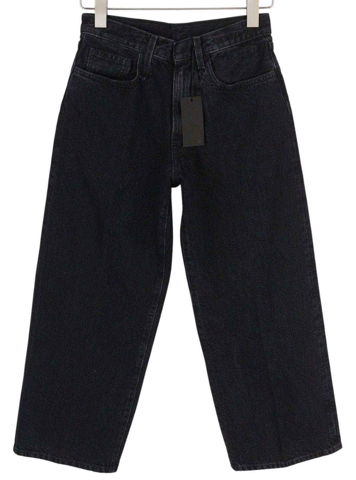R13 ANKLED D'ARCY 23 Wide Cropped Onix Black 84487 Size 23" - 2 Thumbnail