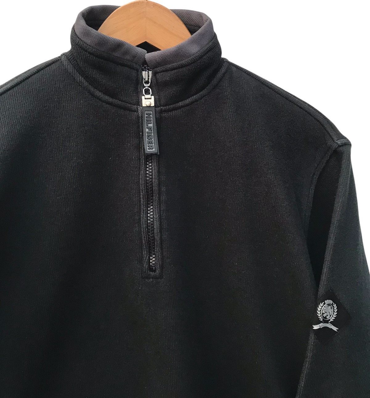 Tommy Hilfiger Tommy Hilfiger Half Zipper Black Sweatshirt Size US S / EU 44-46 / 1 - 3 Thumbnail